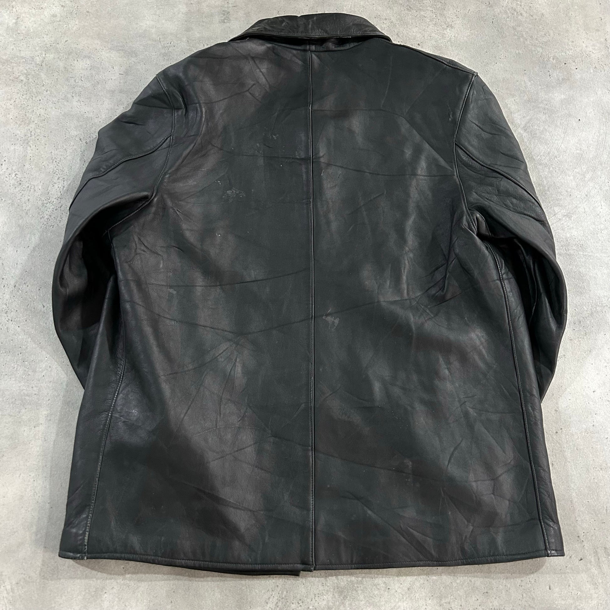 Vintage 70s-90s France Workwear Mid-Length Leather Jackets