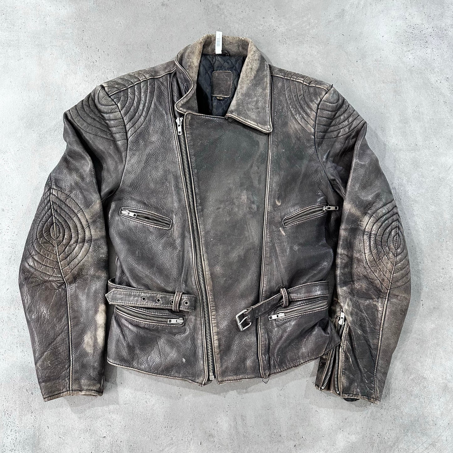 Vintage 70s-90s France Double Rider Leather Jackets