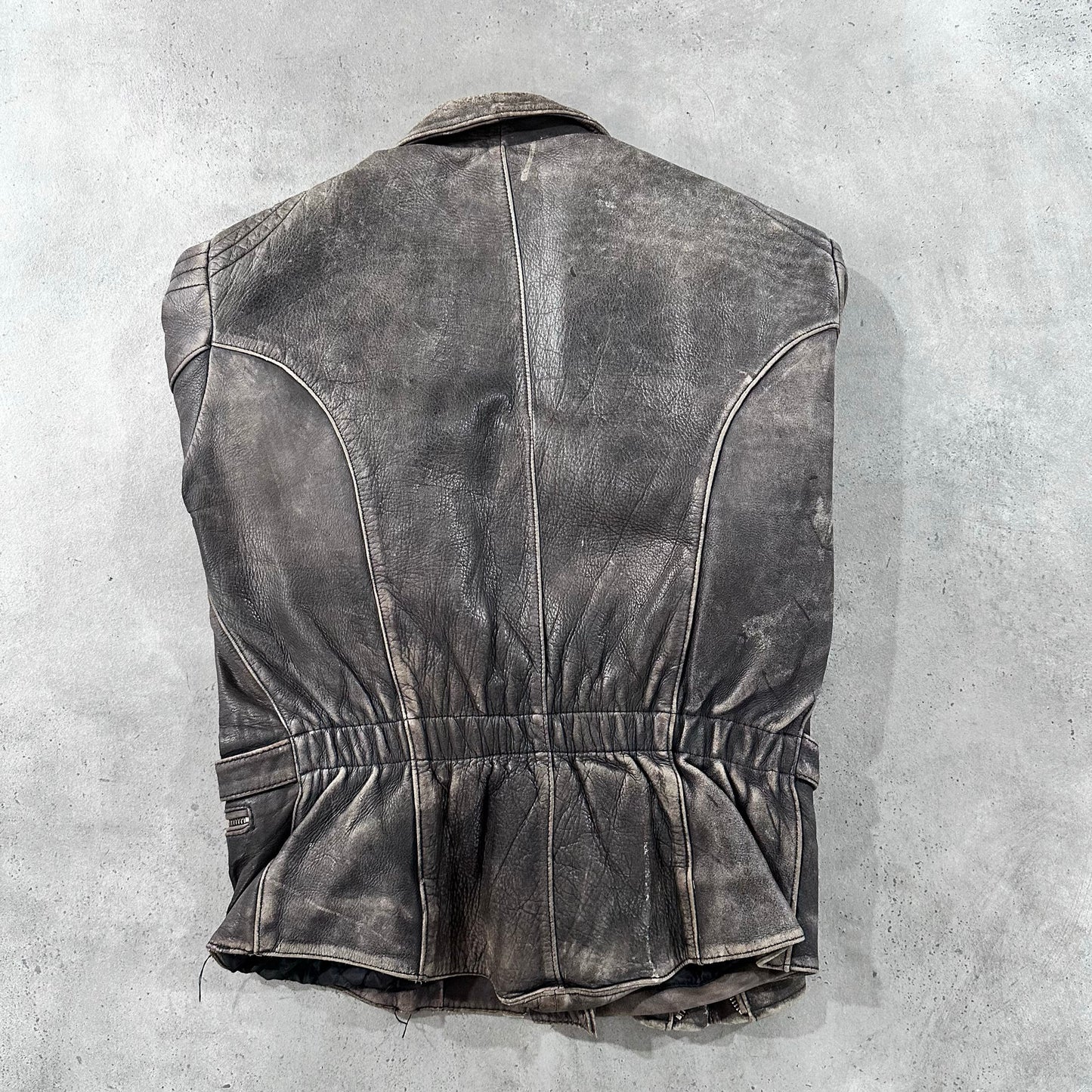 Vintage 70s-90s France Double Rider Leather Jackets