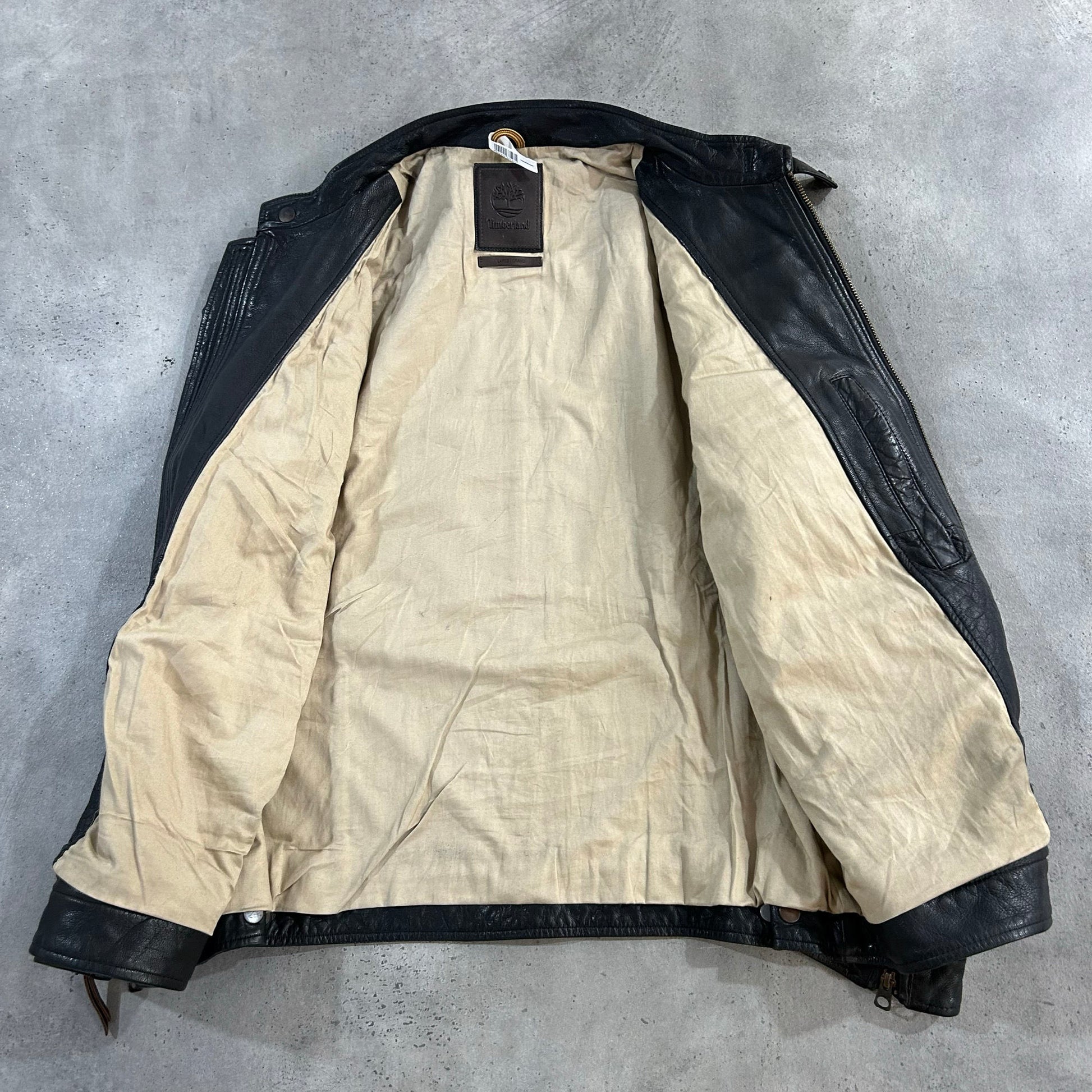 Vintage Timberland Retro Motorcycle Leather Jackets