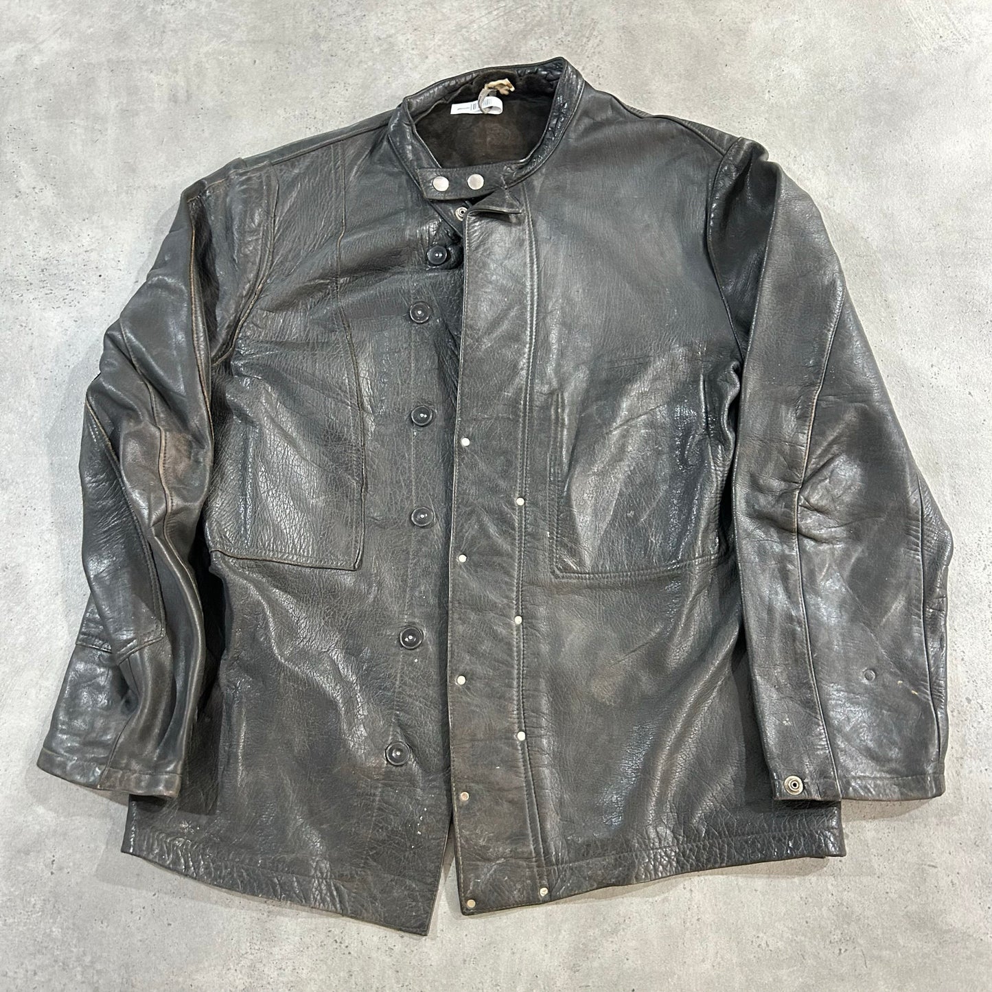 Vintage 50s-60s Sweden Military Leather Jackets