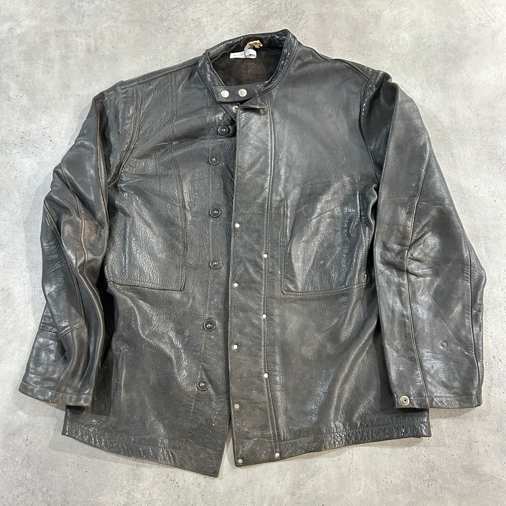 Vintage 50s-60s Sweden Military Leather Jackets