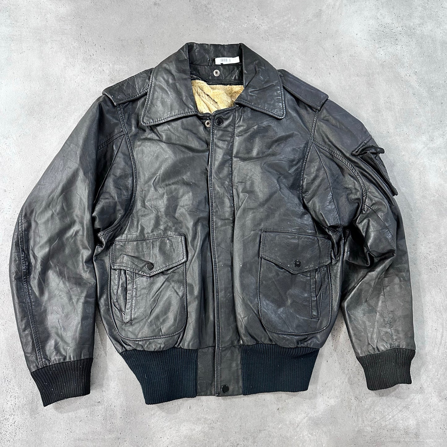 Vintage 70s-90s Germany Military Flight Leather Jackets