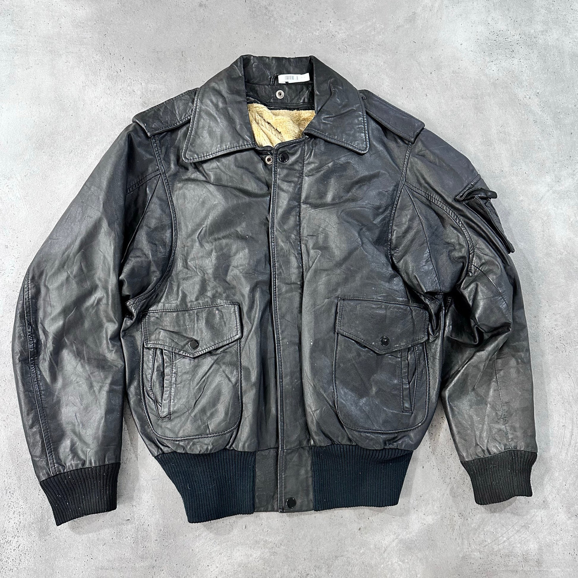 Vintage 70s-90s Germany Military Flight Leather Jackets