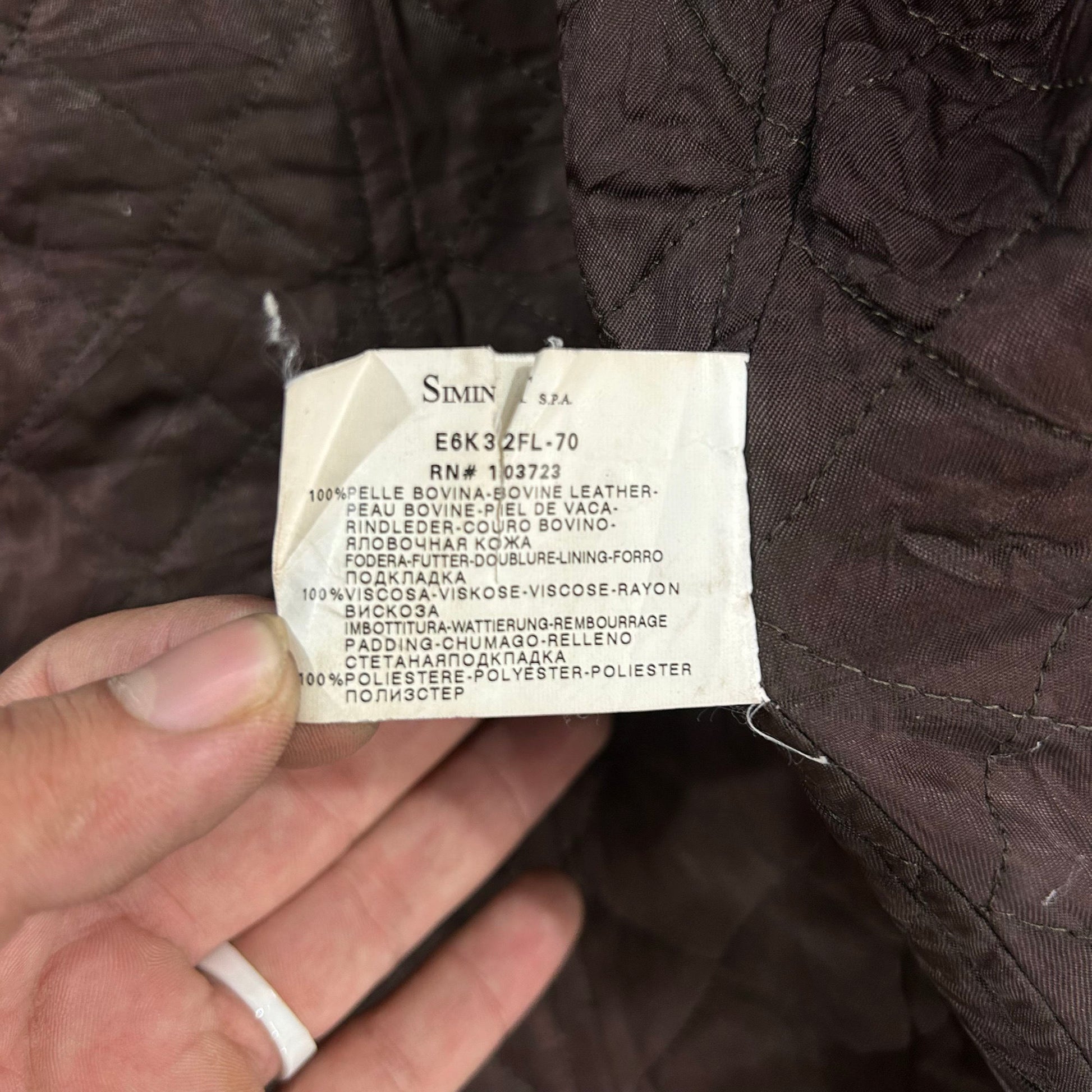 Vintage 70s-90s Italy Armani Pre-owned Luxury Mid-Length Leather Jackets