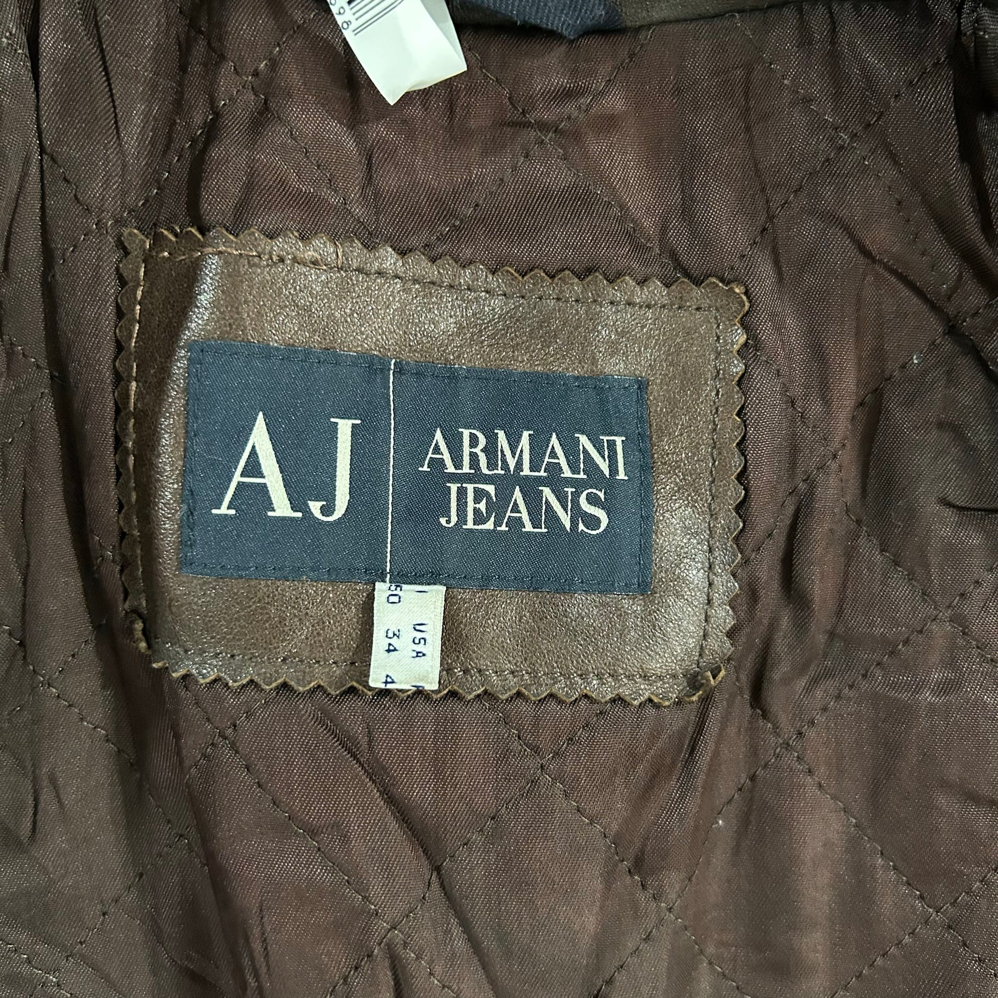 Vintage 70s-90s Italy Armani Pre-owned Luxury Mid-Length Leather Jackets