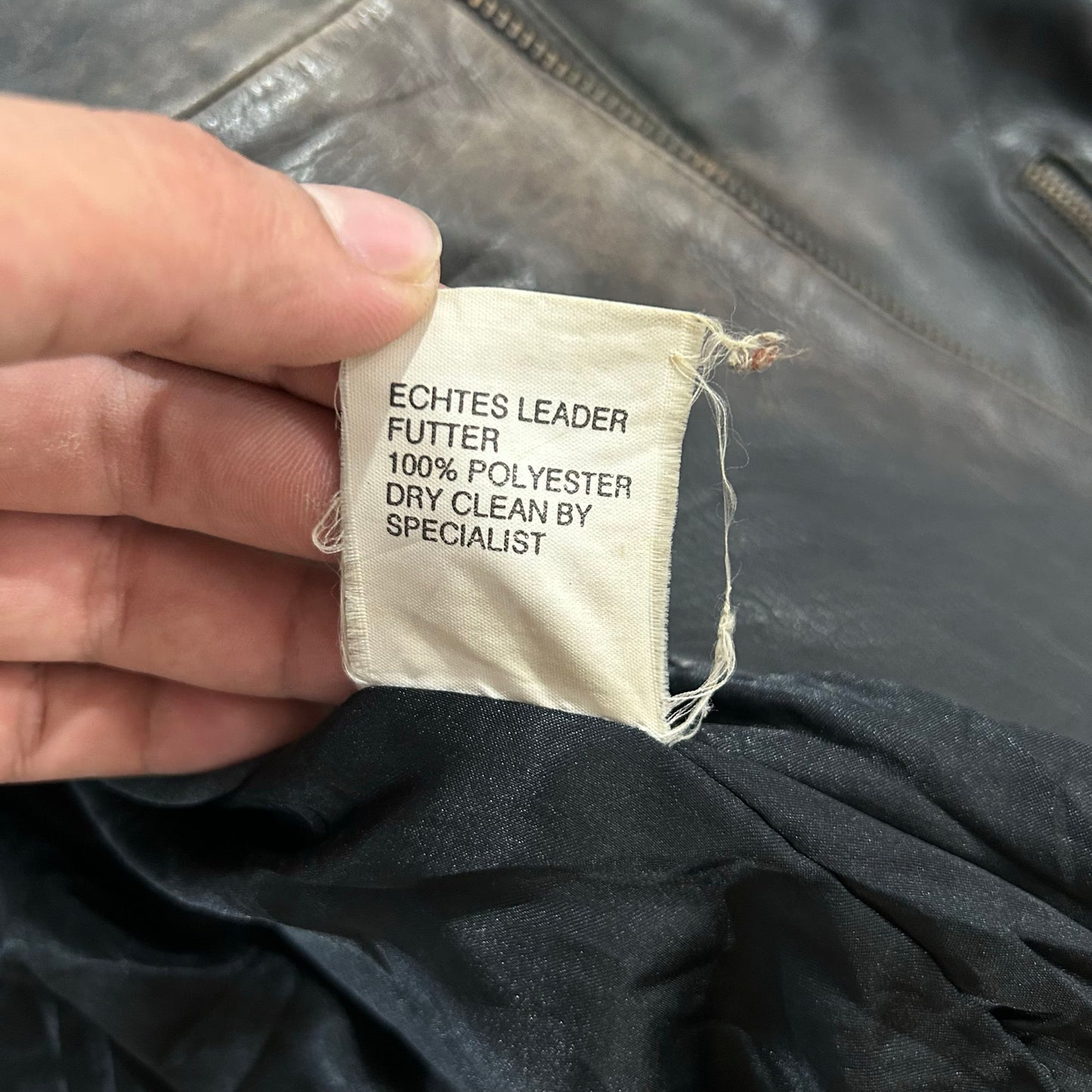 Vintage 70s-90s Germany Retro Double Rider Leather Jackets