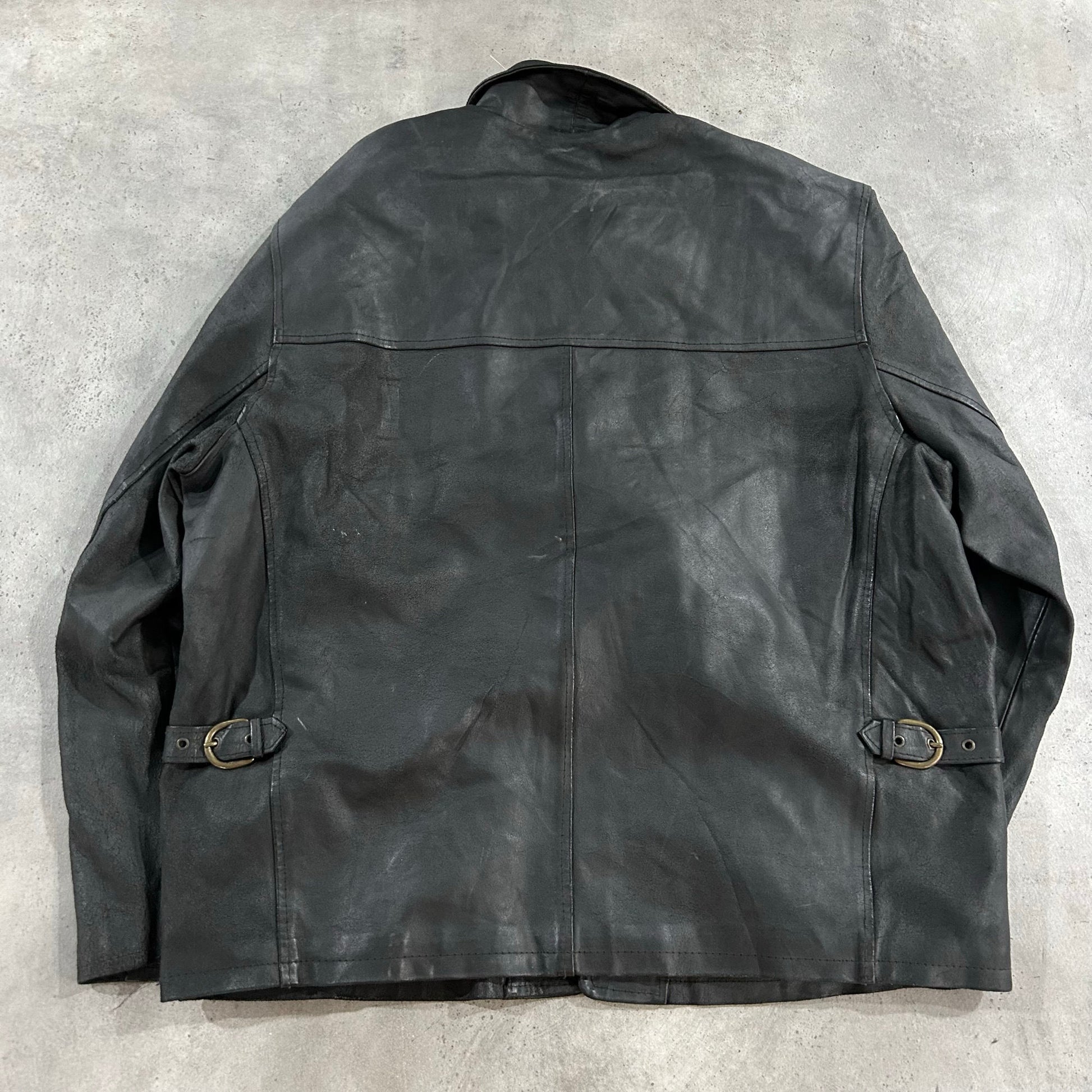 Vintage Retro Mid-Length Leather Jackets