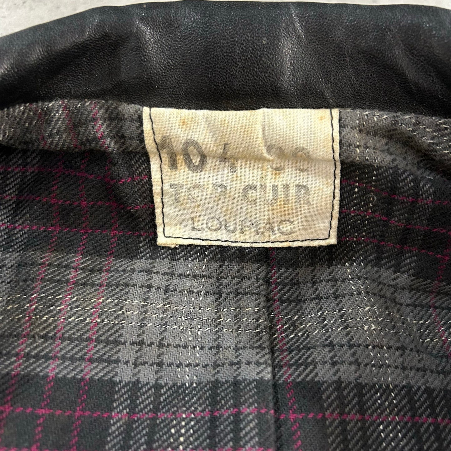 Vintage 70s-90s France Retro Mid-Length Leather Jackets