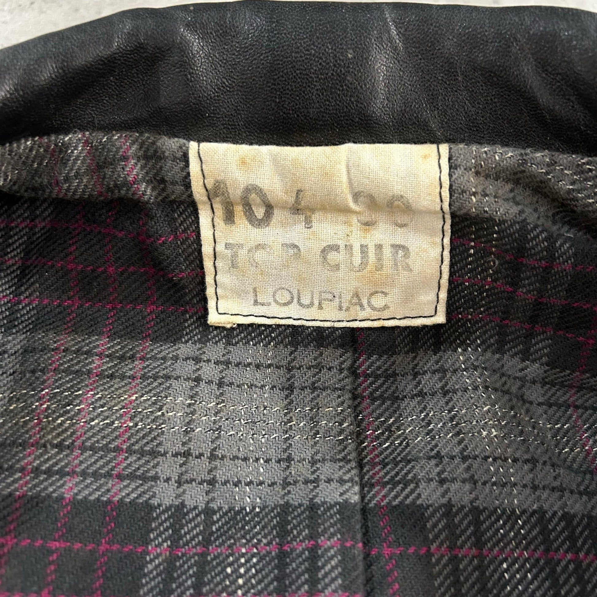Vintage 70s-90s France Retro Mid-Length Leather Jackets