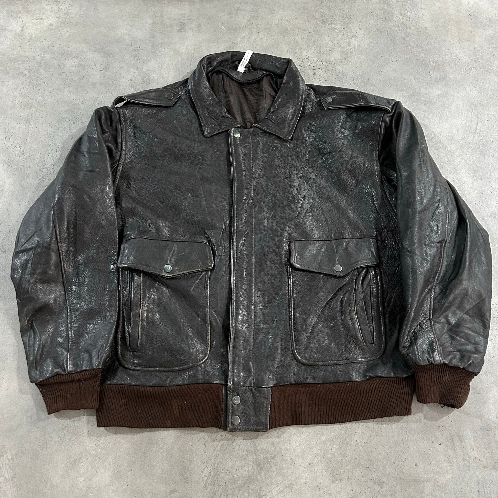 Vintage 70s-90s Military Flight Leather Jackets
