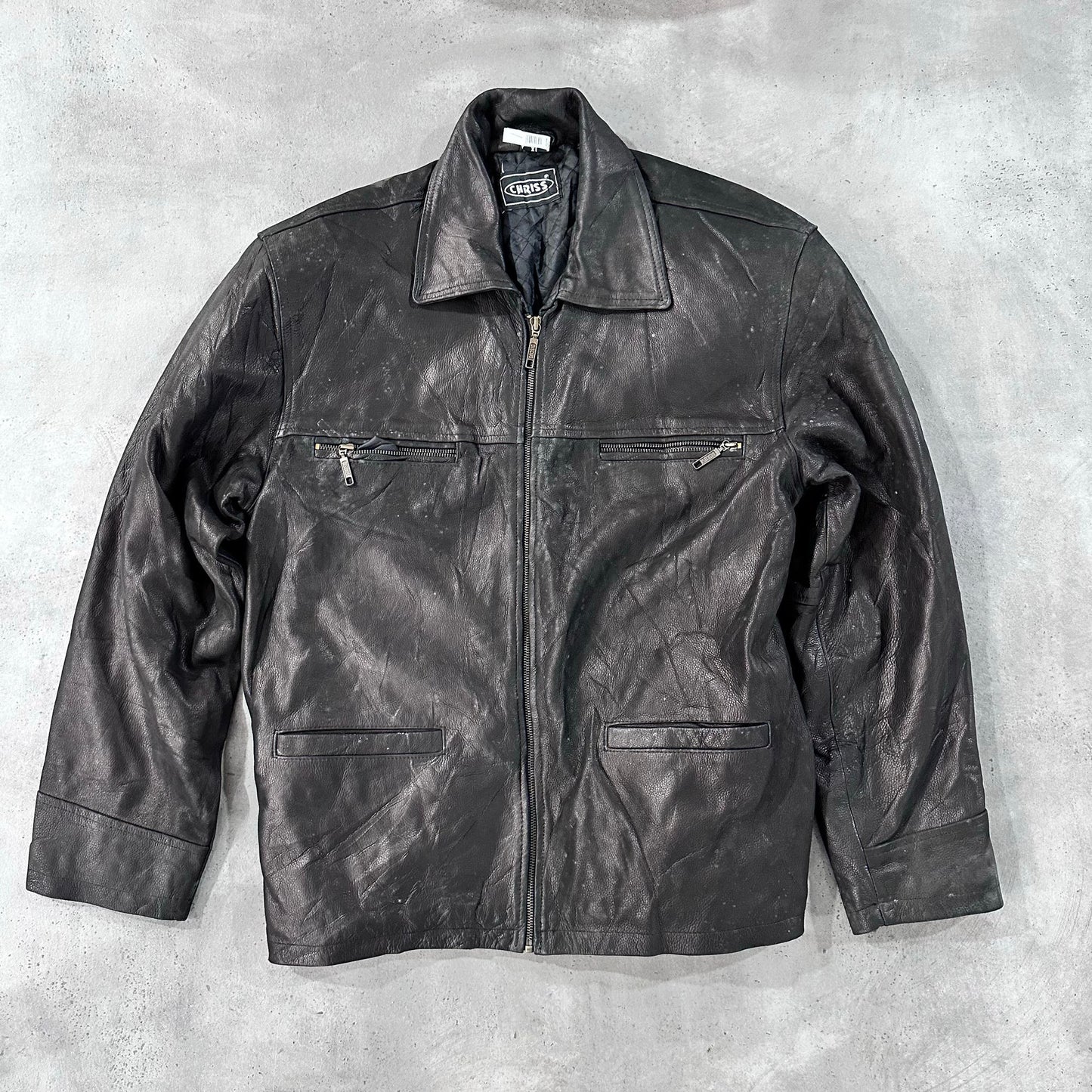 Vintage Retro Mid-Length Leather Jackets
