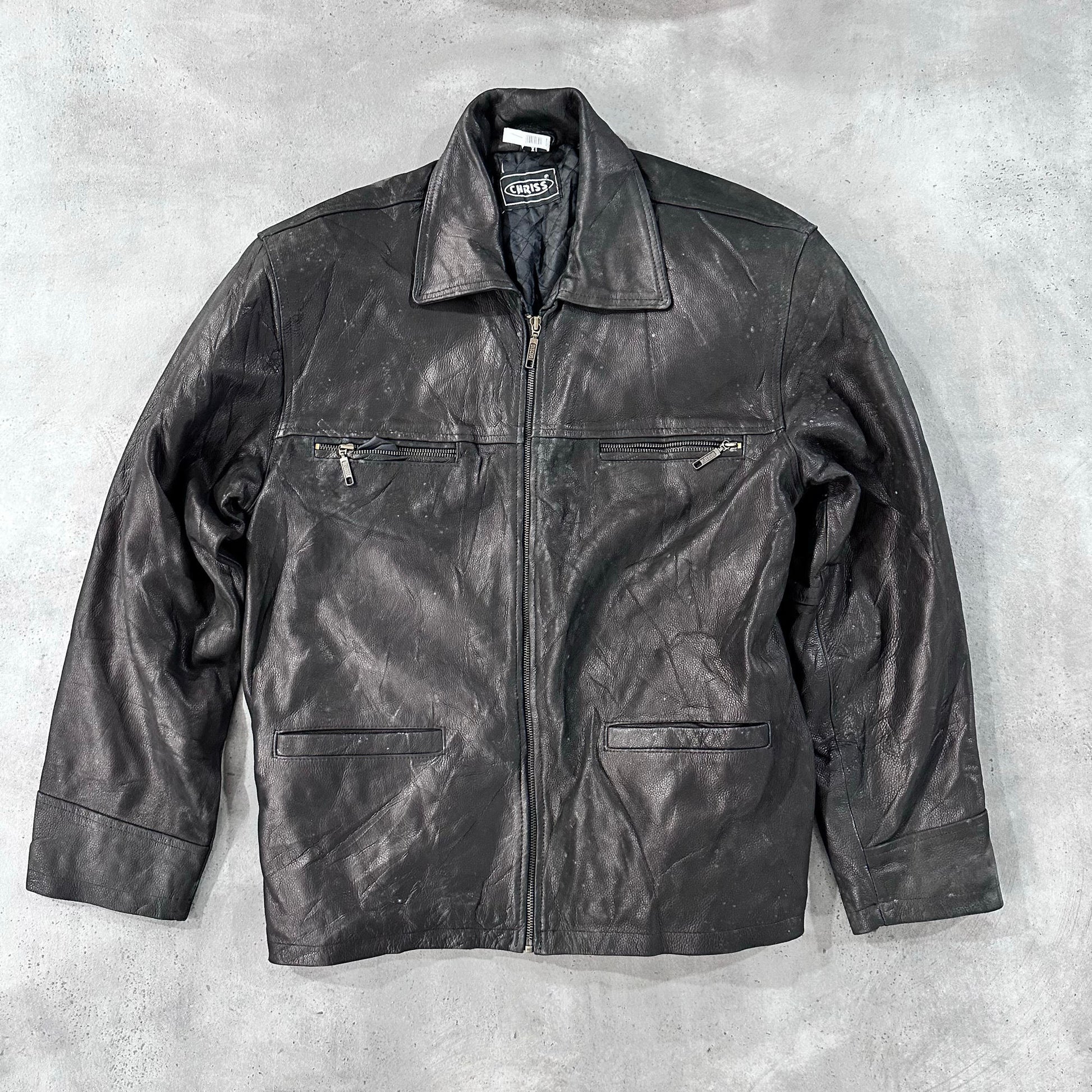 Vintage Retro Mid-Length Leather Jackets