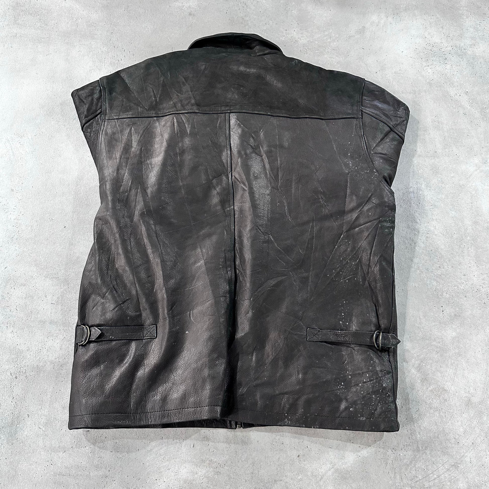 Vintage Retro Mid-Length Leather Jackets