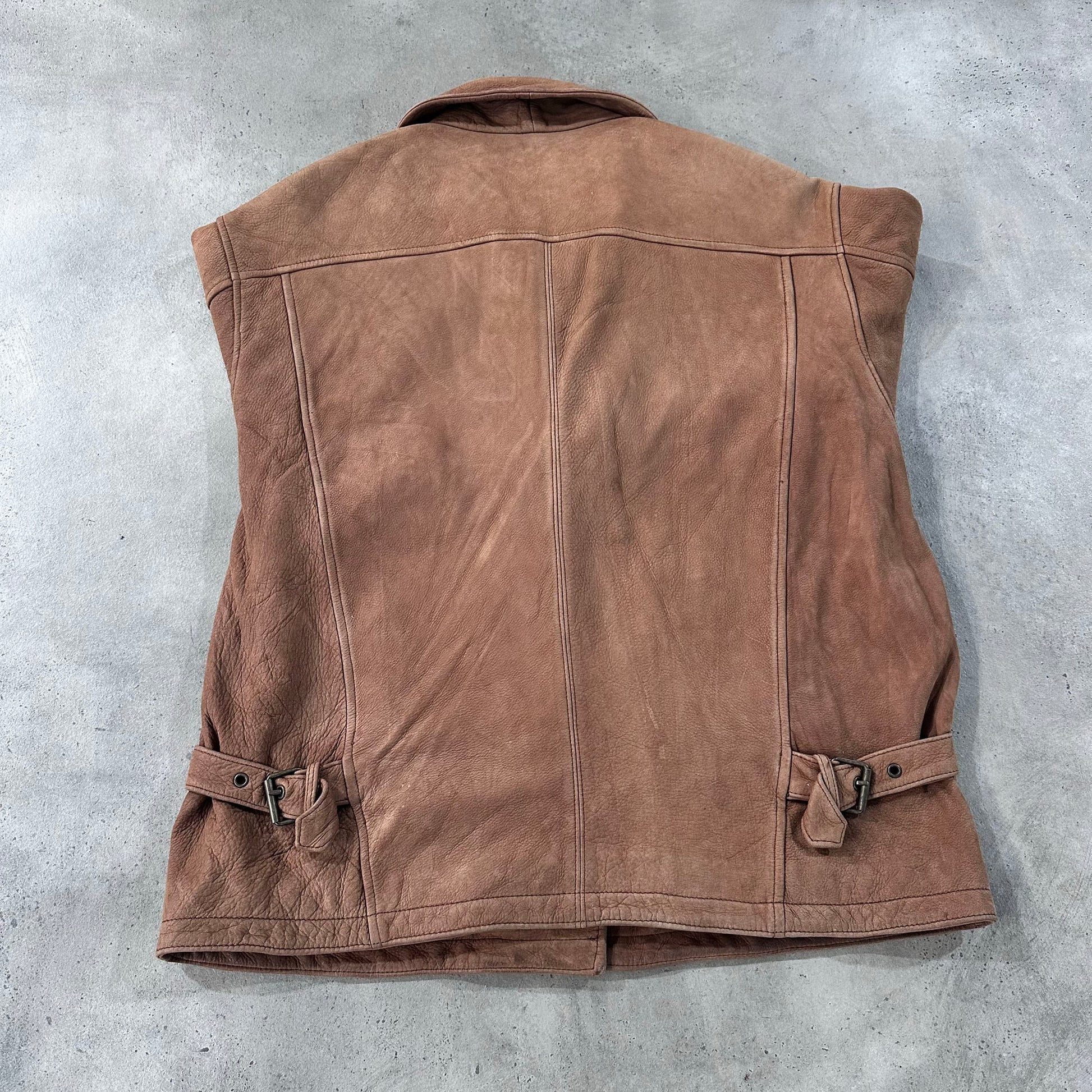 Vintage Retro Mid-Length Leather Jackets