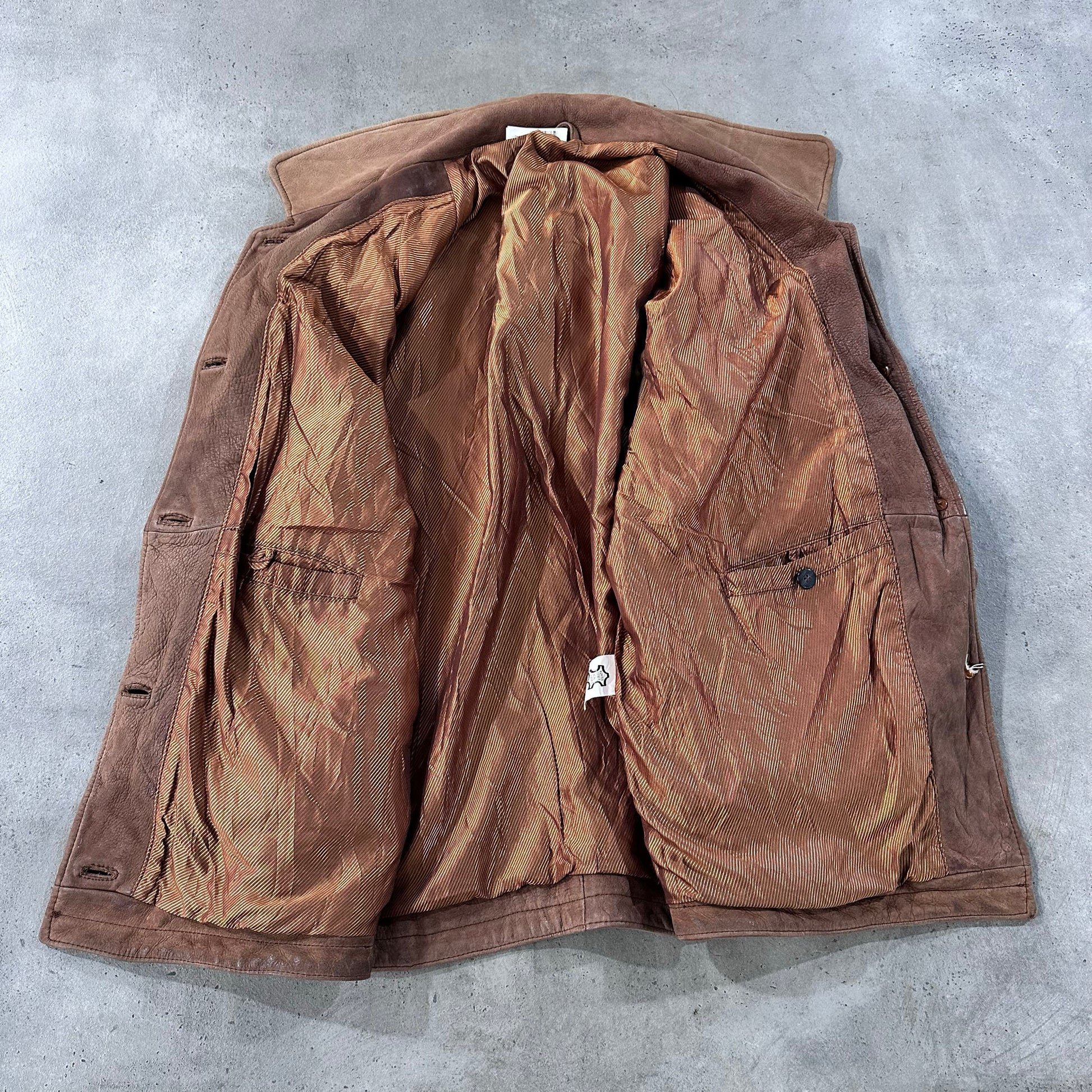 Vintage Retro Mid-Length Leather Jackets