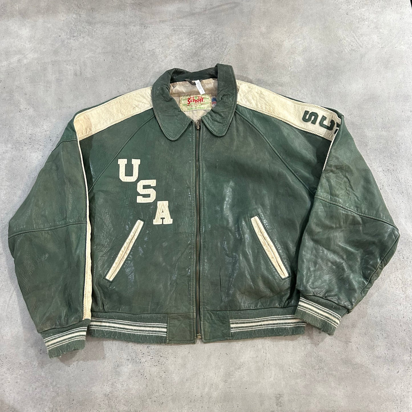 Vintage 70s-90s USA Schott Retro Leather Jackets