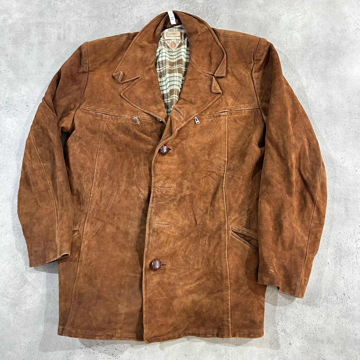 Vintage 70s-90s Sweden Retro Mid-Length Leather Jackets