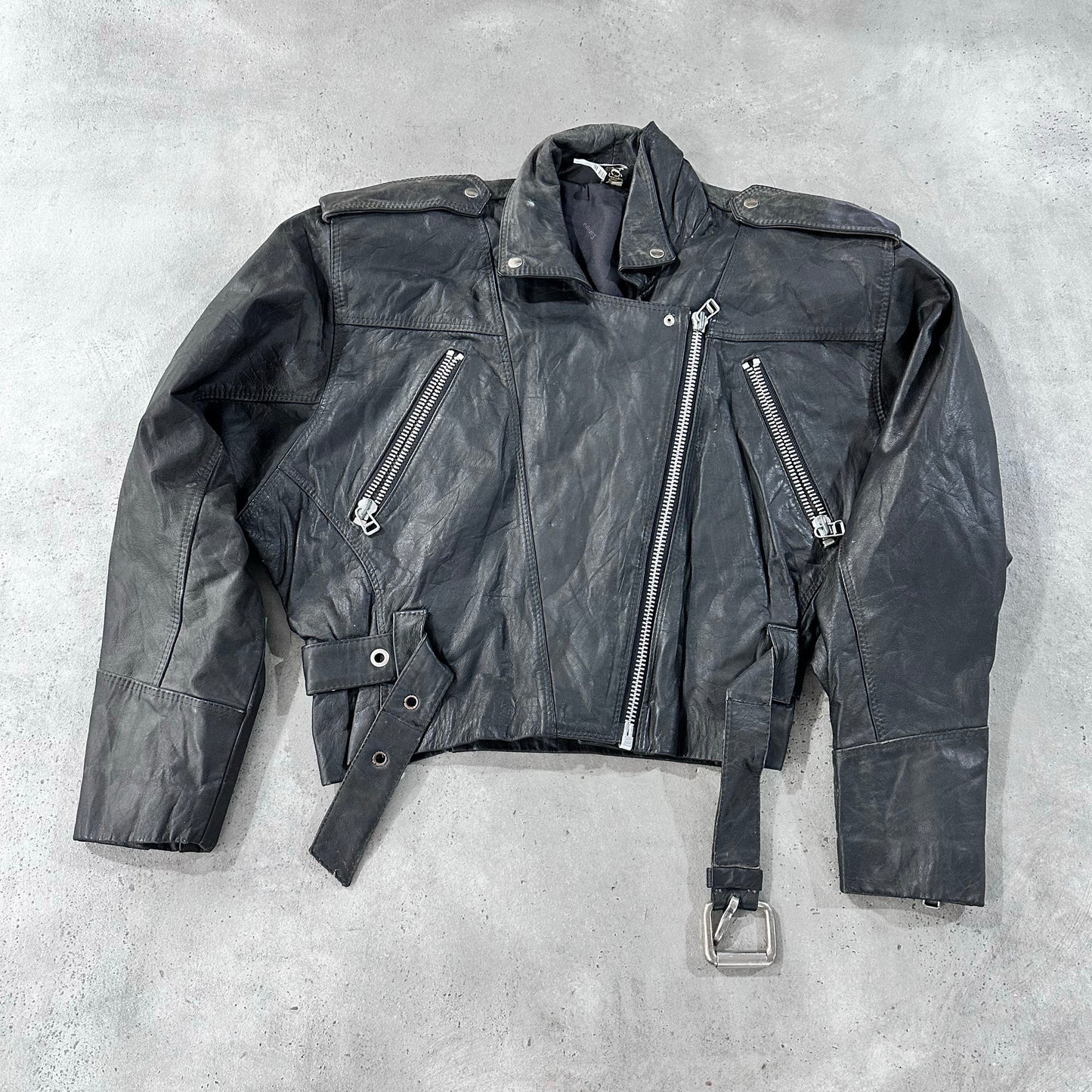 Vintage 70s-90s Retro Double Rider Leather Jackets