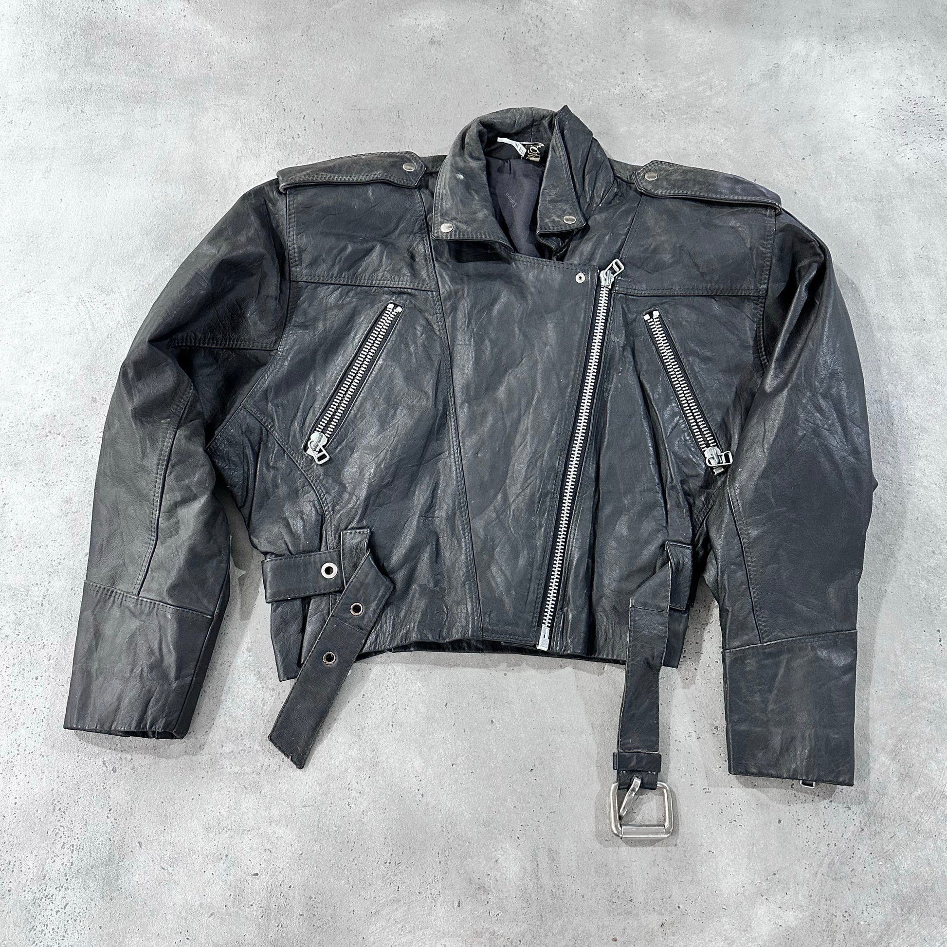 Vintage 70s-90s Retro Double Rider Leather Jackets