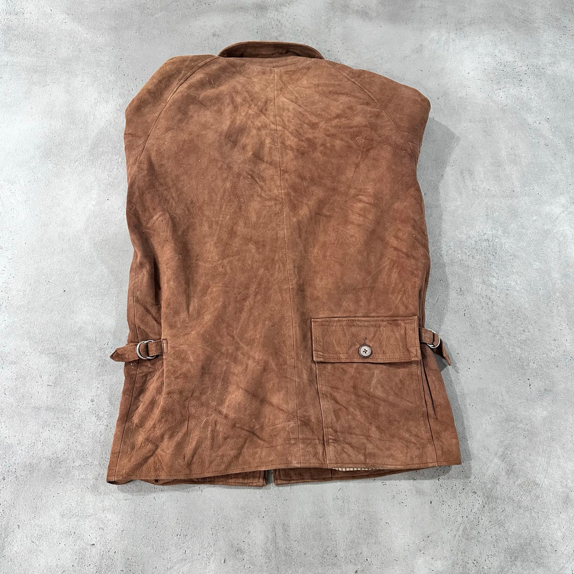 Vintage Retro Mid-Length Leather Jackets