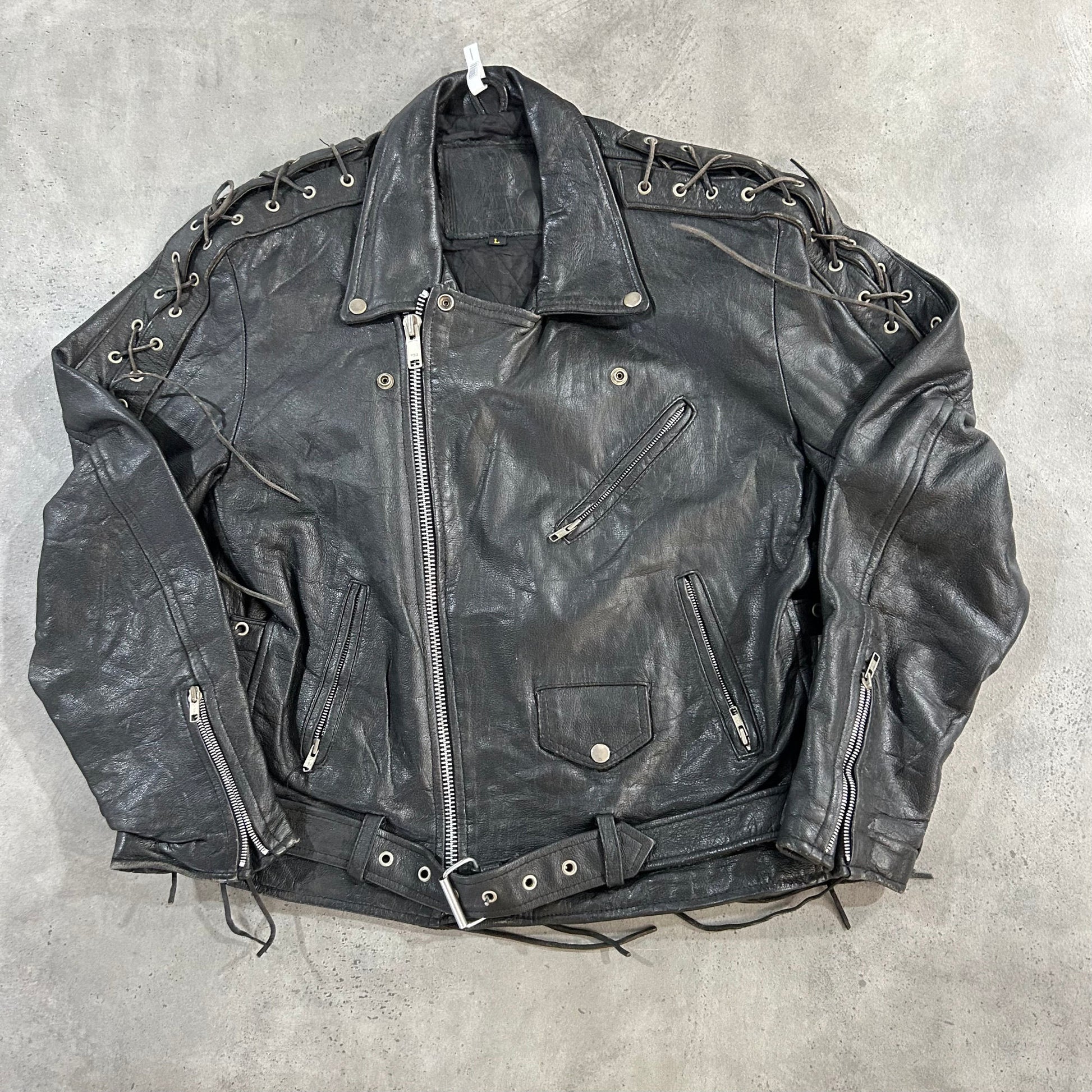 Vintage 70s-90s Retro Double Rider Leather Jackets