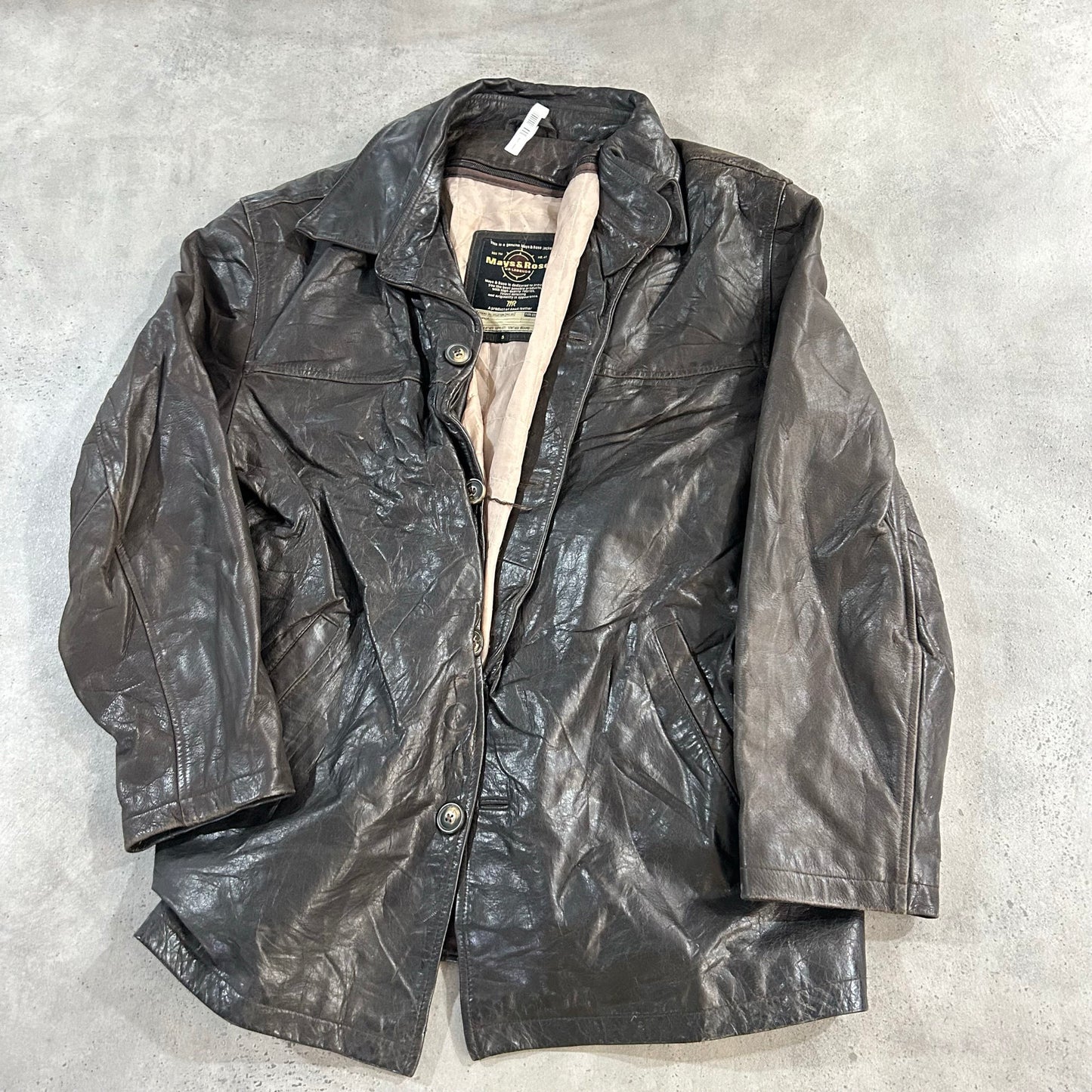 Vintage Retro Mid-Length Leather Jackets