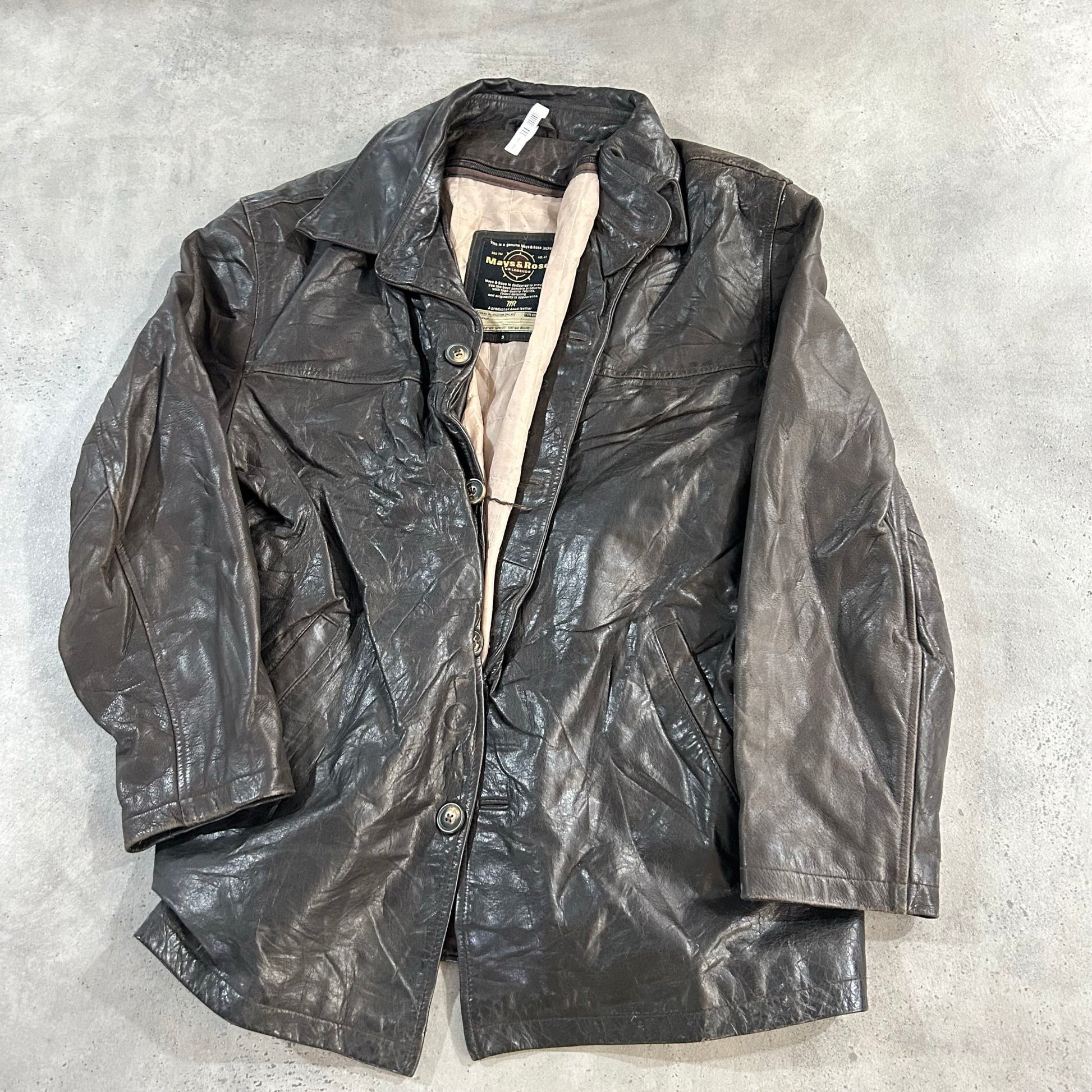 Vintage Retro Mid-Length Leather Jackets