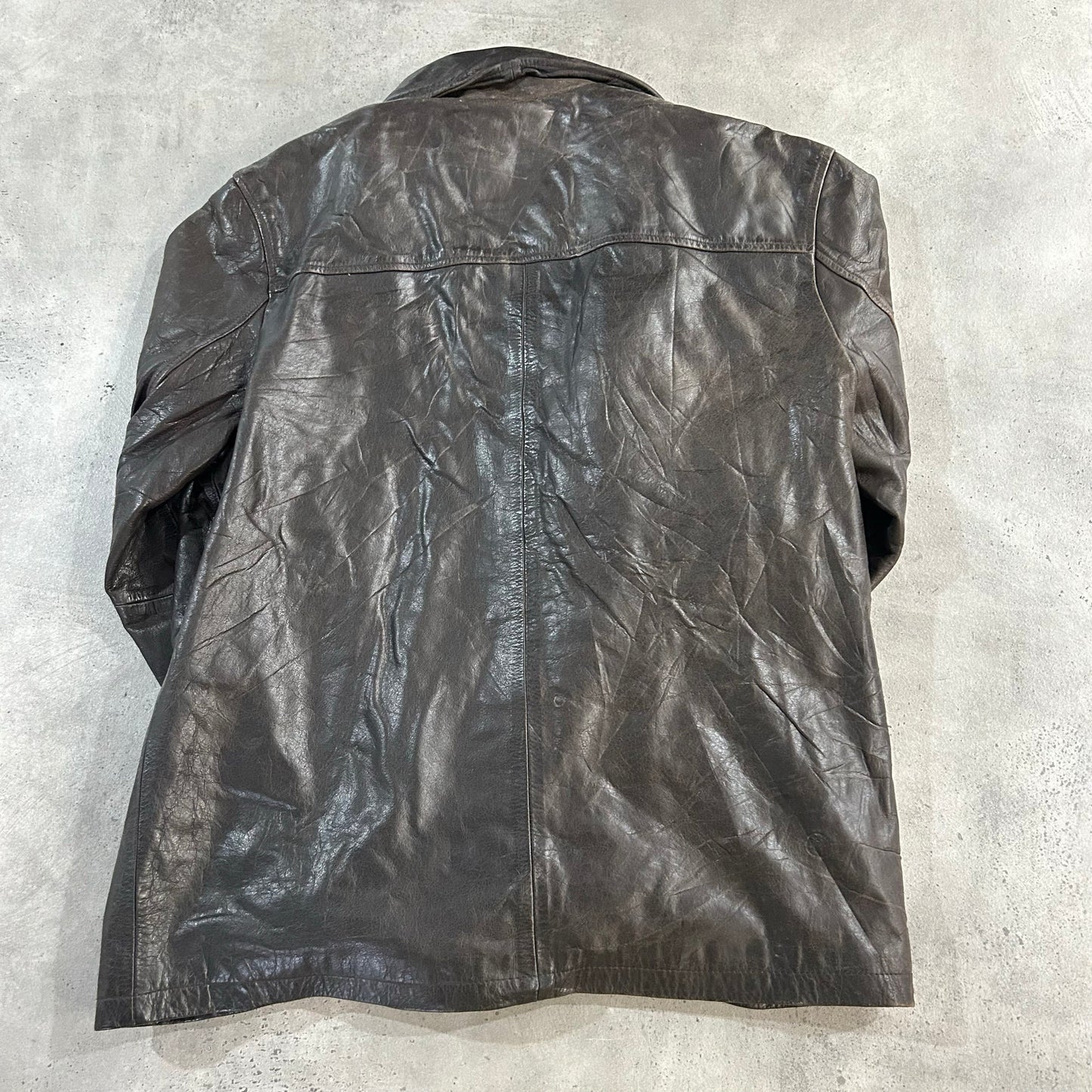 Vintage Retro Mid-Length Leather Jackets