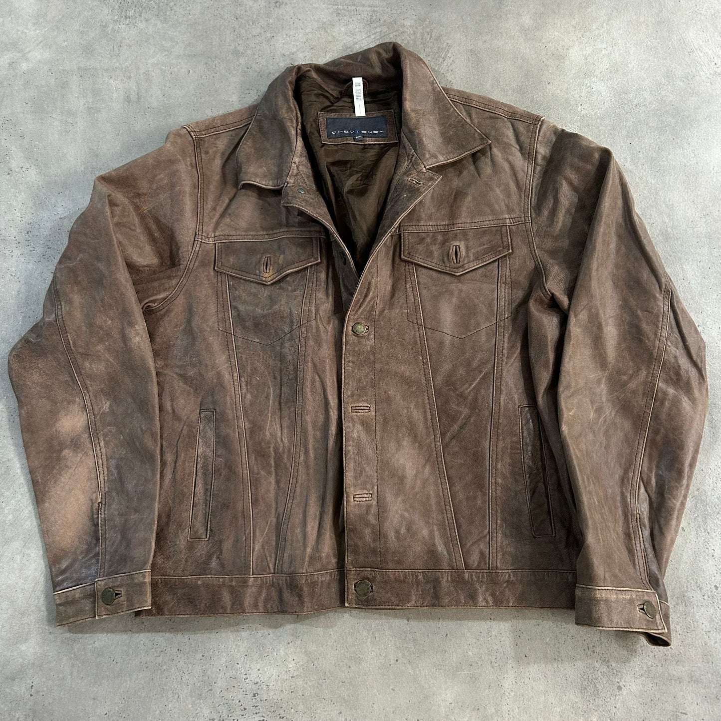 Vintage Chevignon Retro Leather Jackets