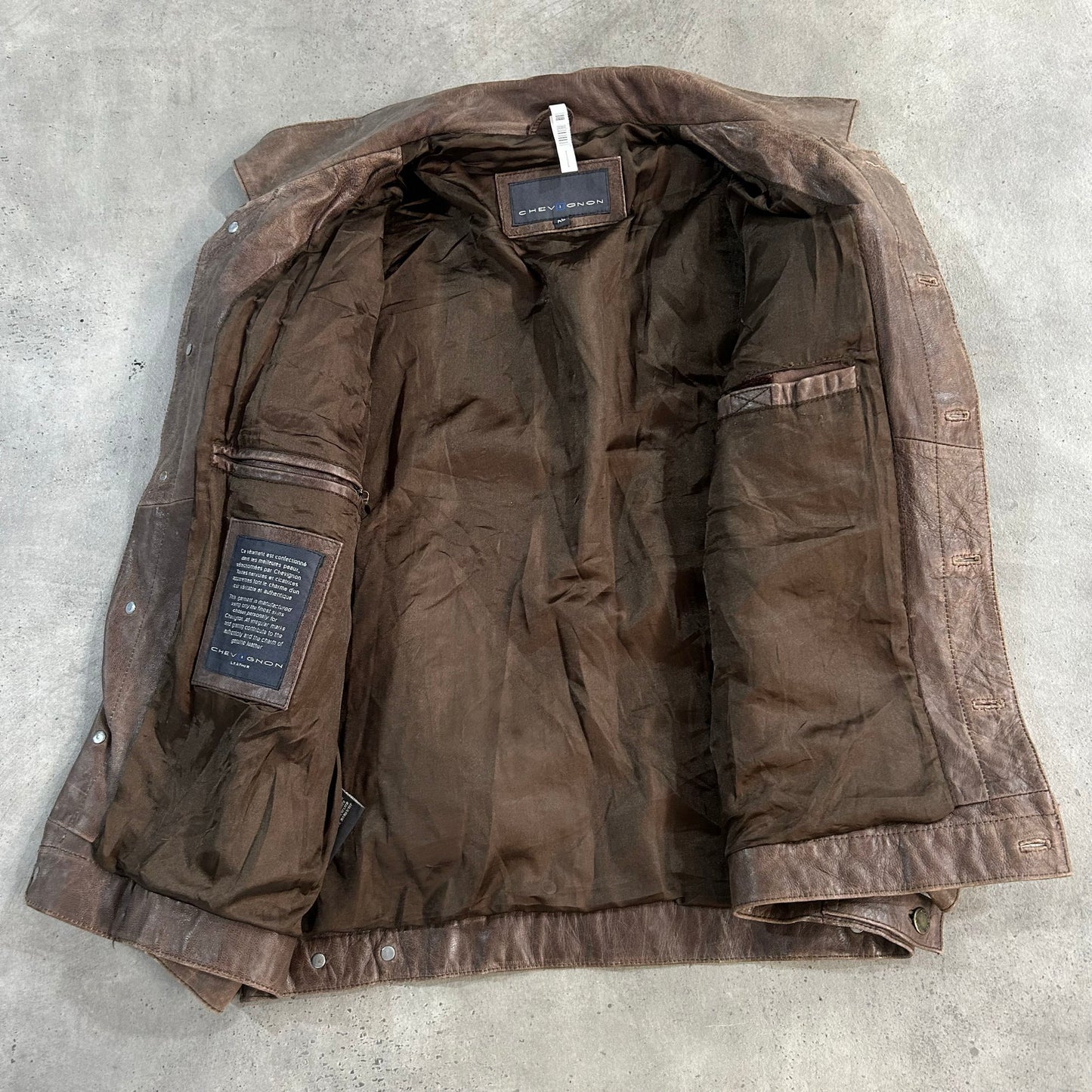 Vintage Chevignon Retro Leather Jackets
