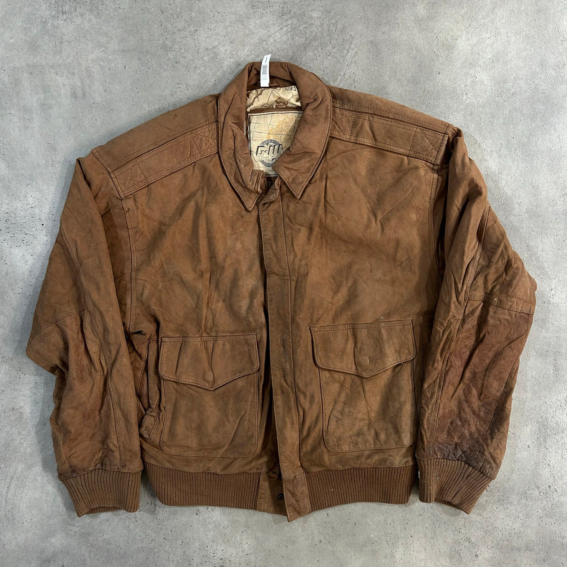 Vintage 70s-90s South Korea Retro Flight Leather Jackets