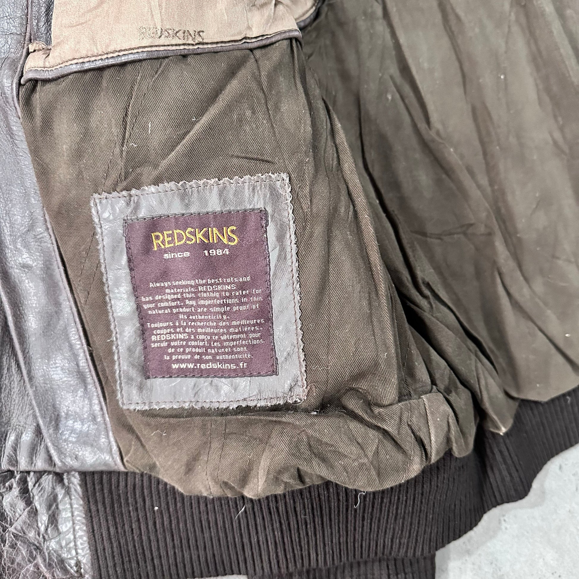 Vintage Redskins Retro Flight Leather Jackets