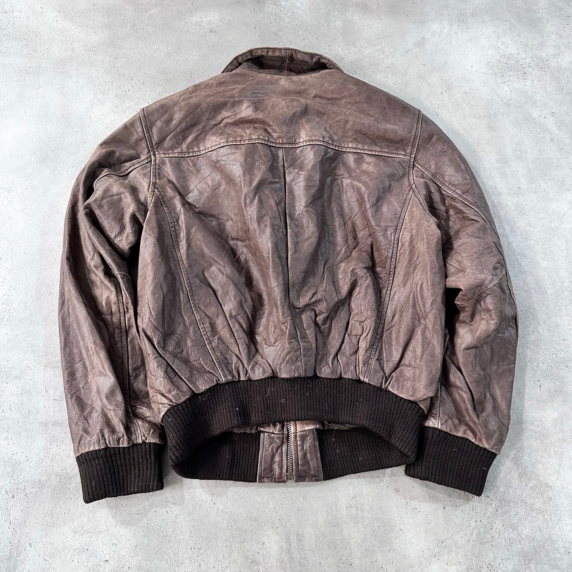 Vintage Oakwood Retro Flight Leather Jackets