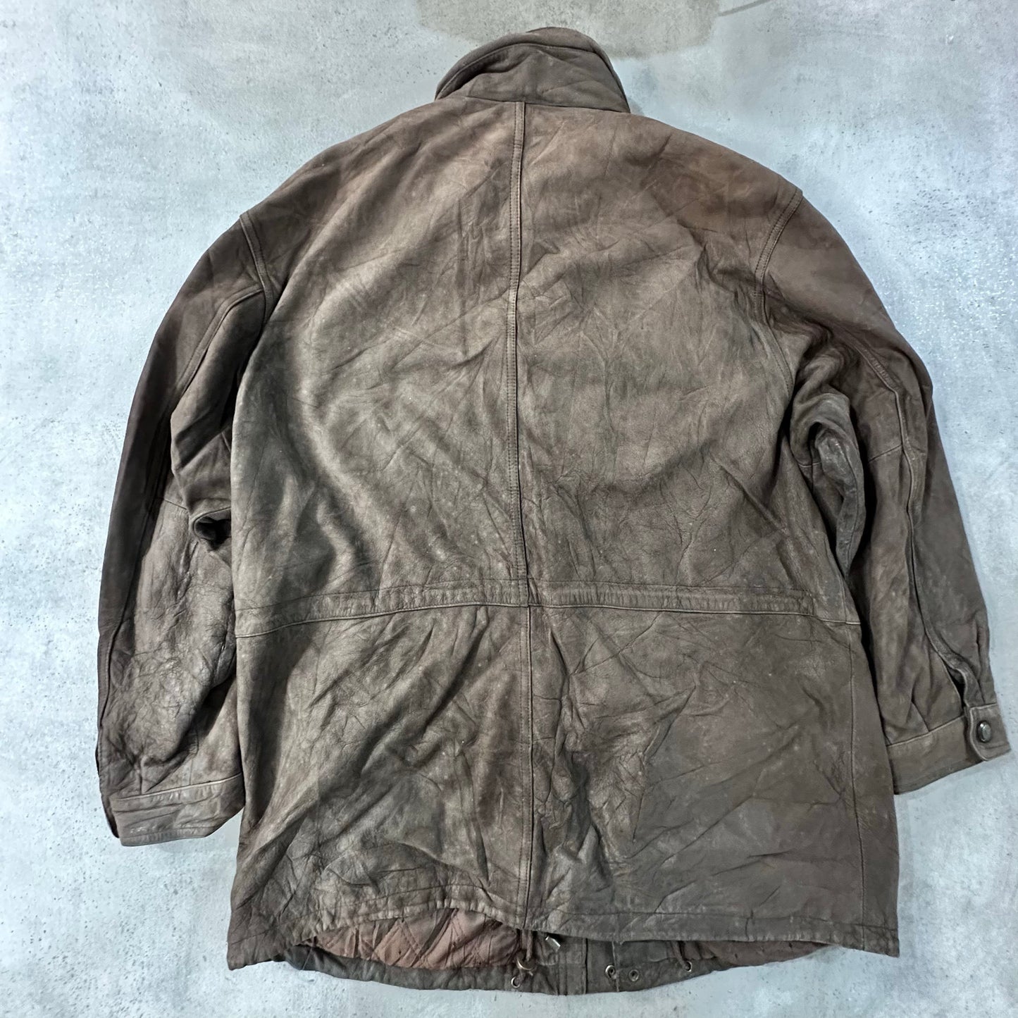 Vintage Retro Mid-Length Leather Jackets