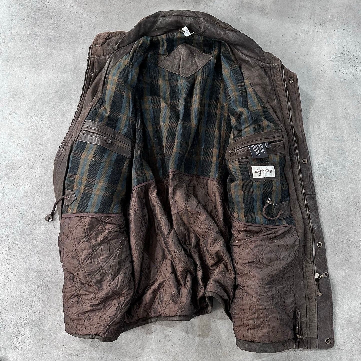 Vintage Retro Mid-Length Leather Jackets