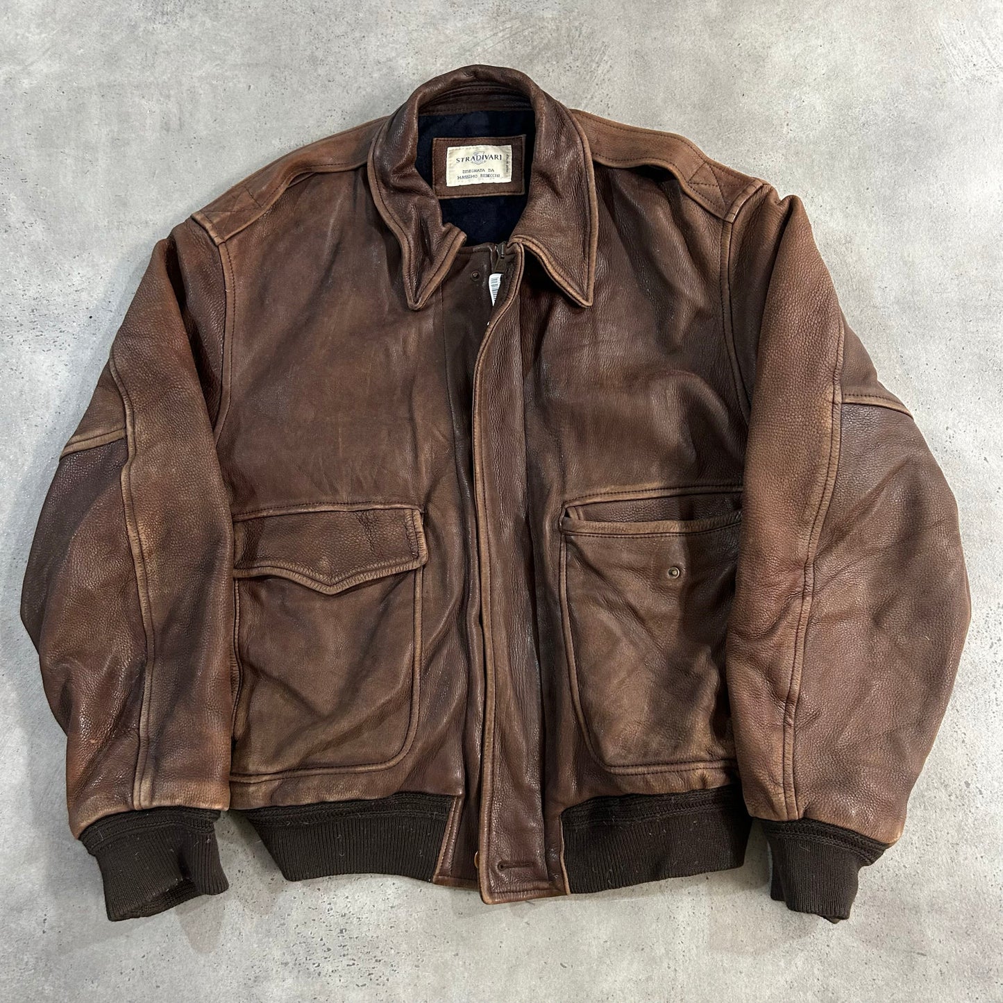 Vintage 70s-90s Italy Military Flight Leather Jackets