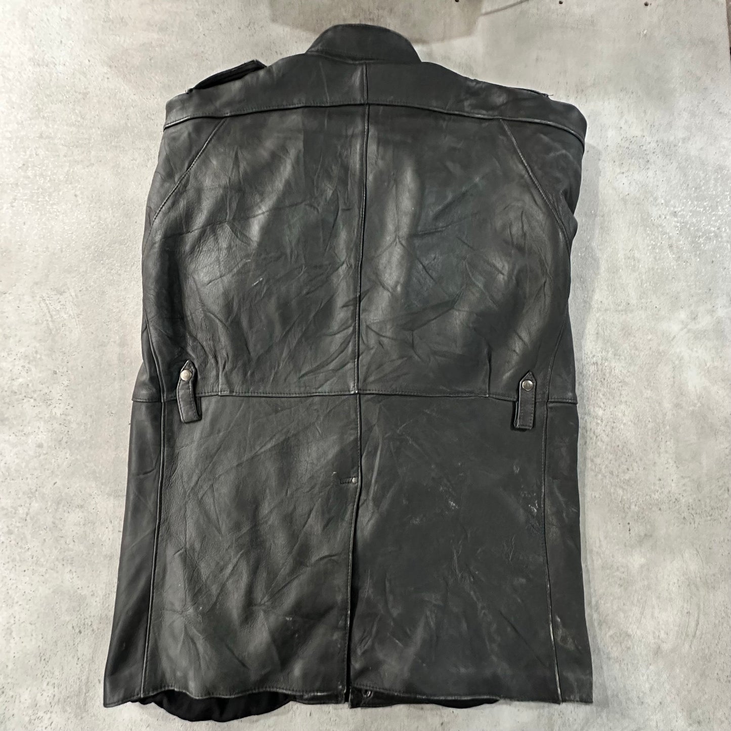 Vintage 70s-90s France Chevignon Retro Mid-Length Leather Jackets