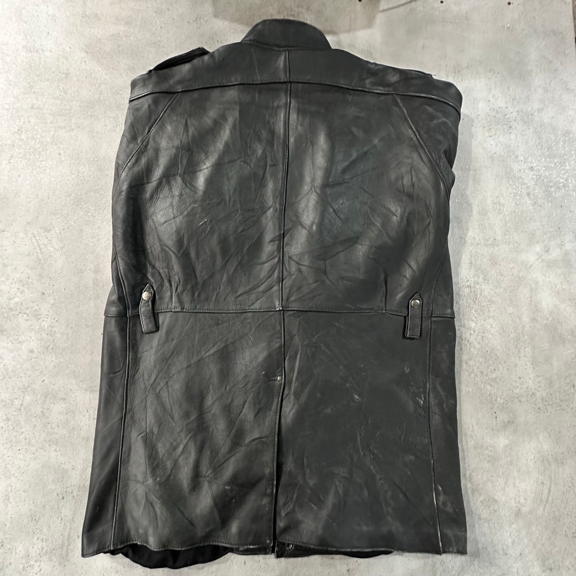 Vintage 70s-90s France Chevignon Retro Mid-Length Leather Jackets