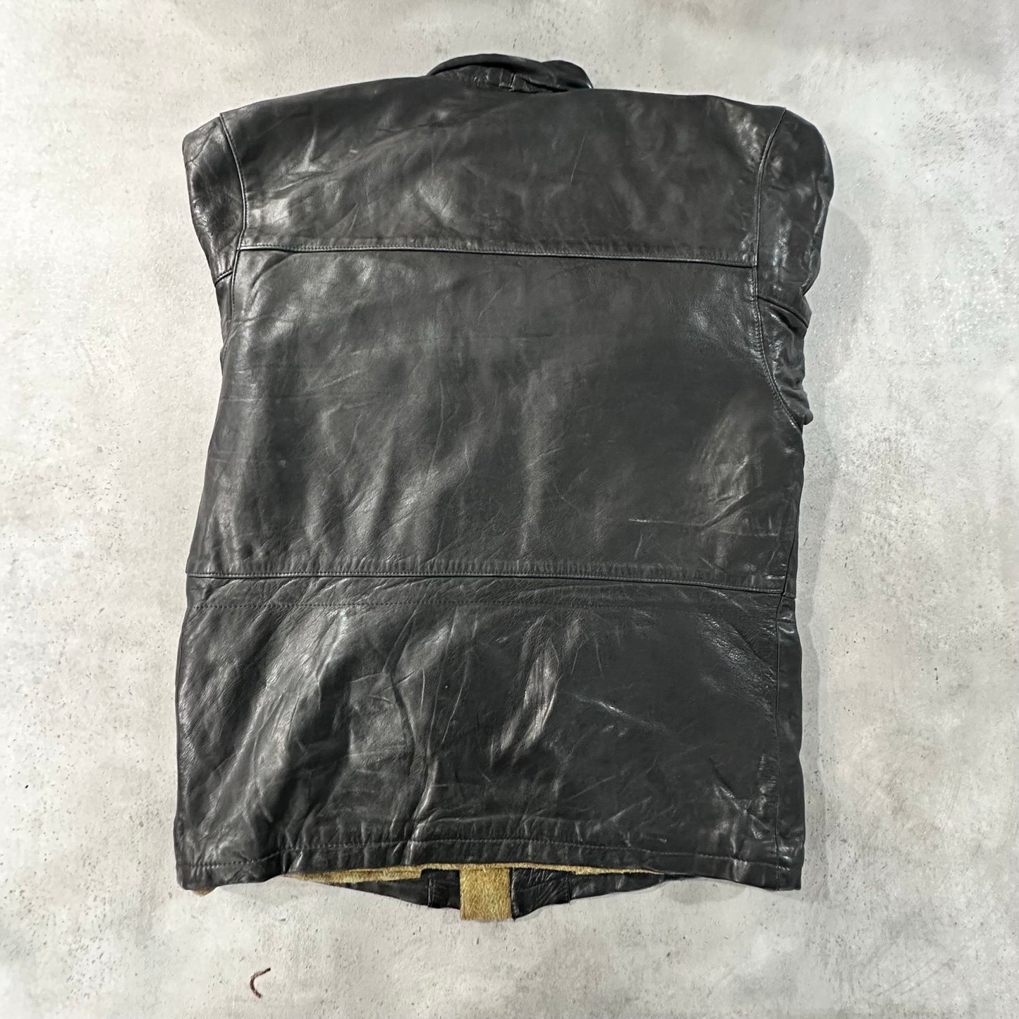Vintage Retro Mid-Length Leather Jackets