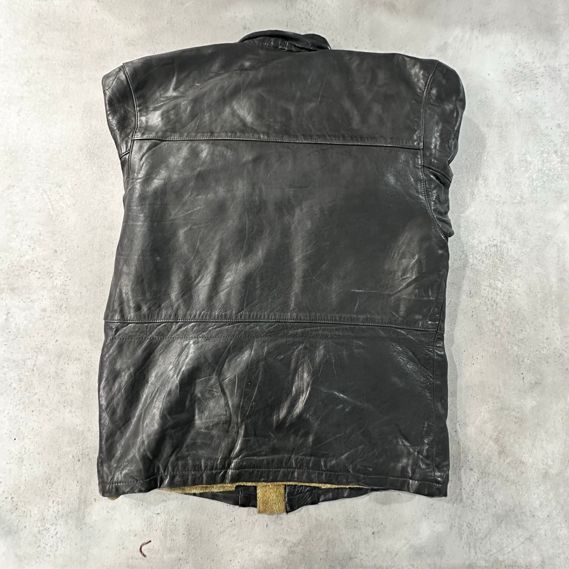 Vintage Retro Mid-Length Leather Jackets