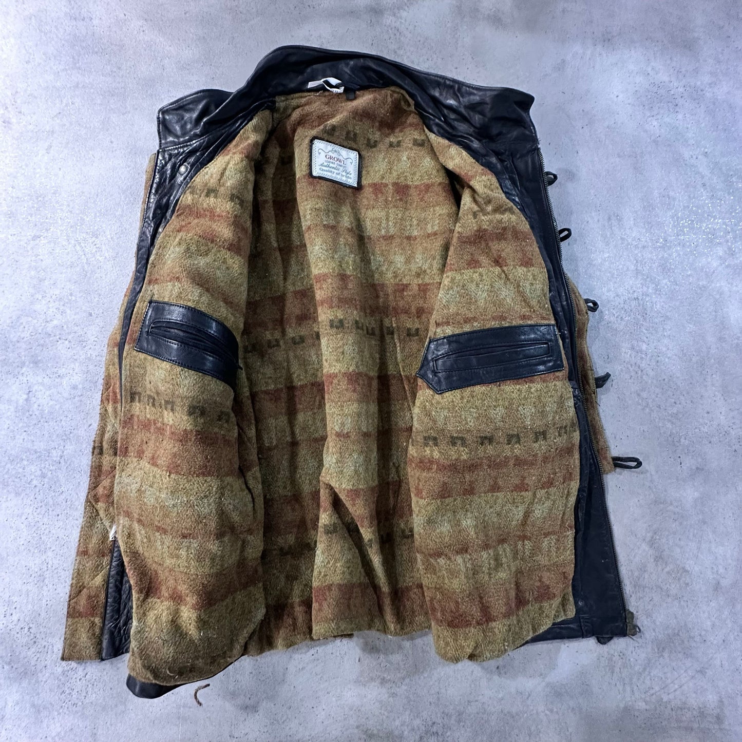 Vintage Retro Mid-Length Leather Jackets