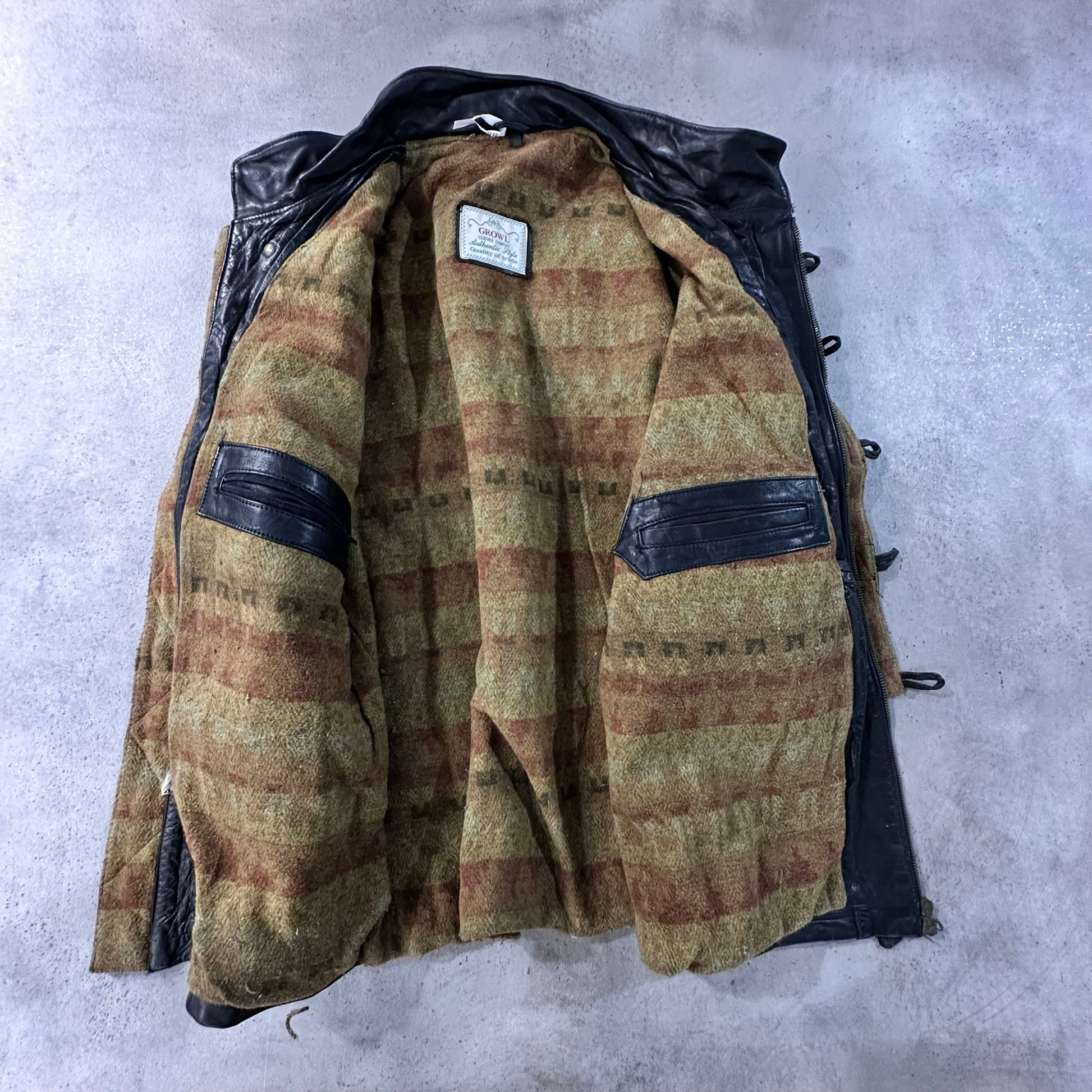 Vintage Retro Mid-Length Leather Jackets