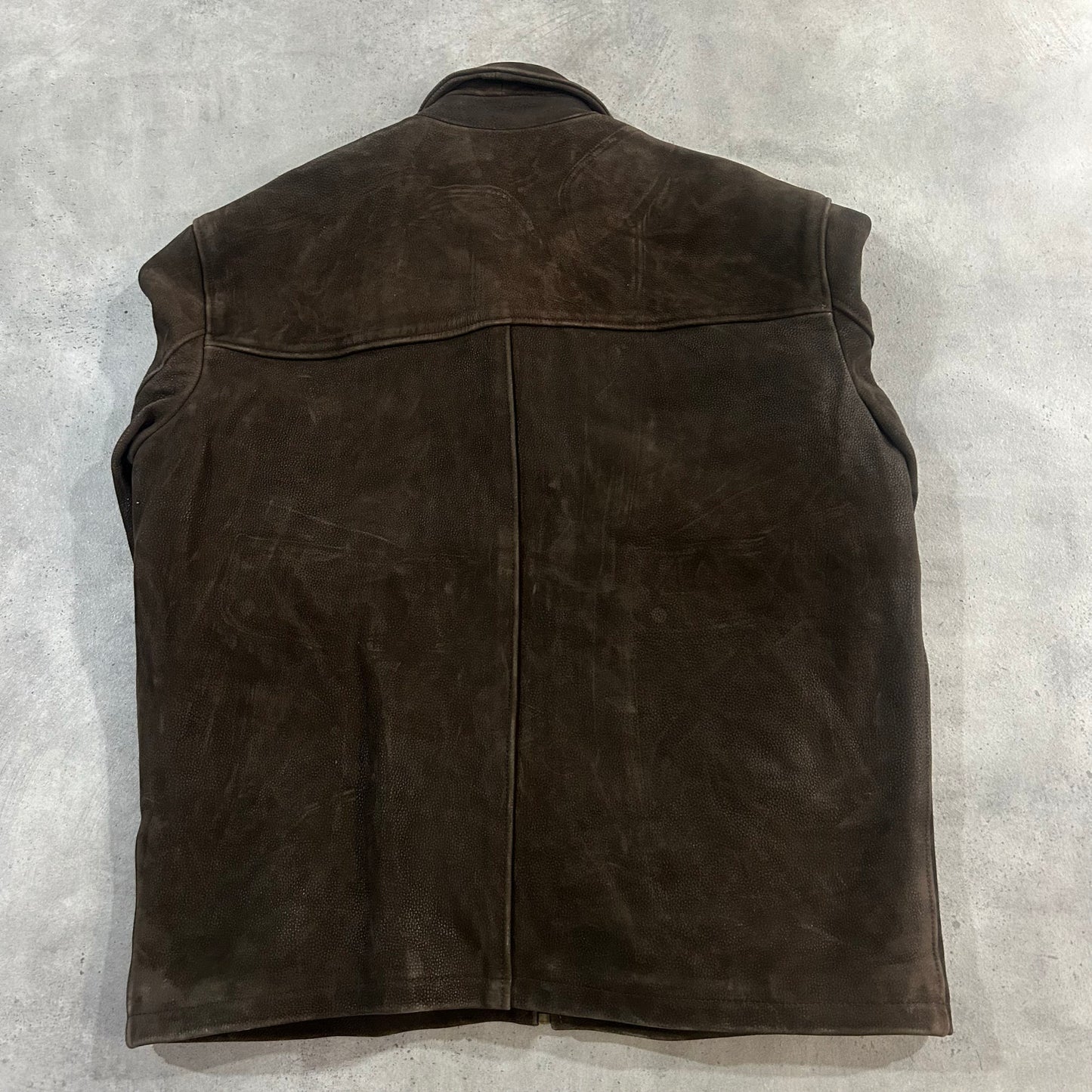 Vintage Retro Mid-Length Leather Jackets
