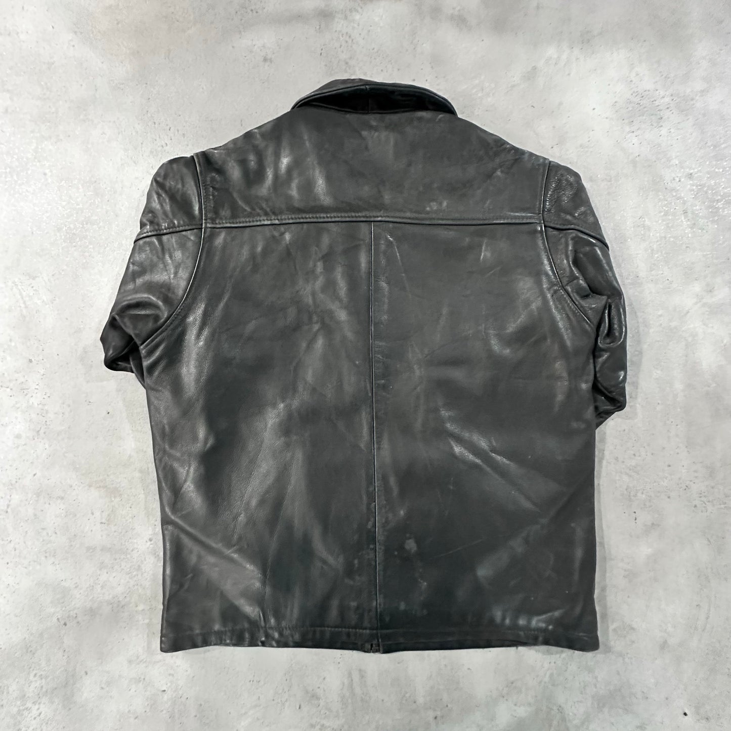 Vintage Retro Mid-Length Leather Jackets