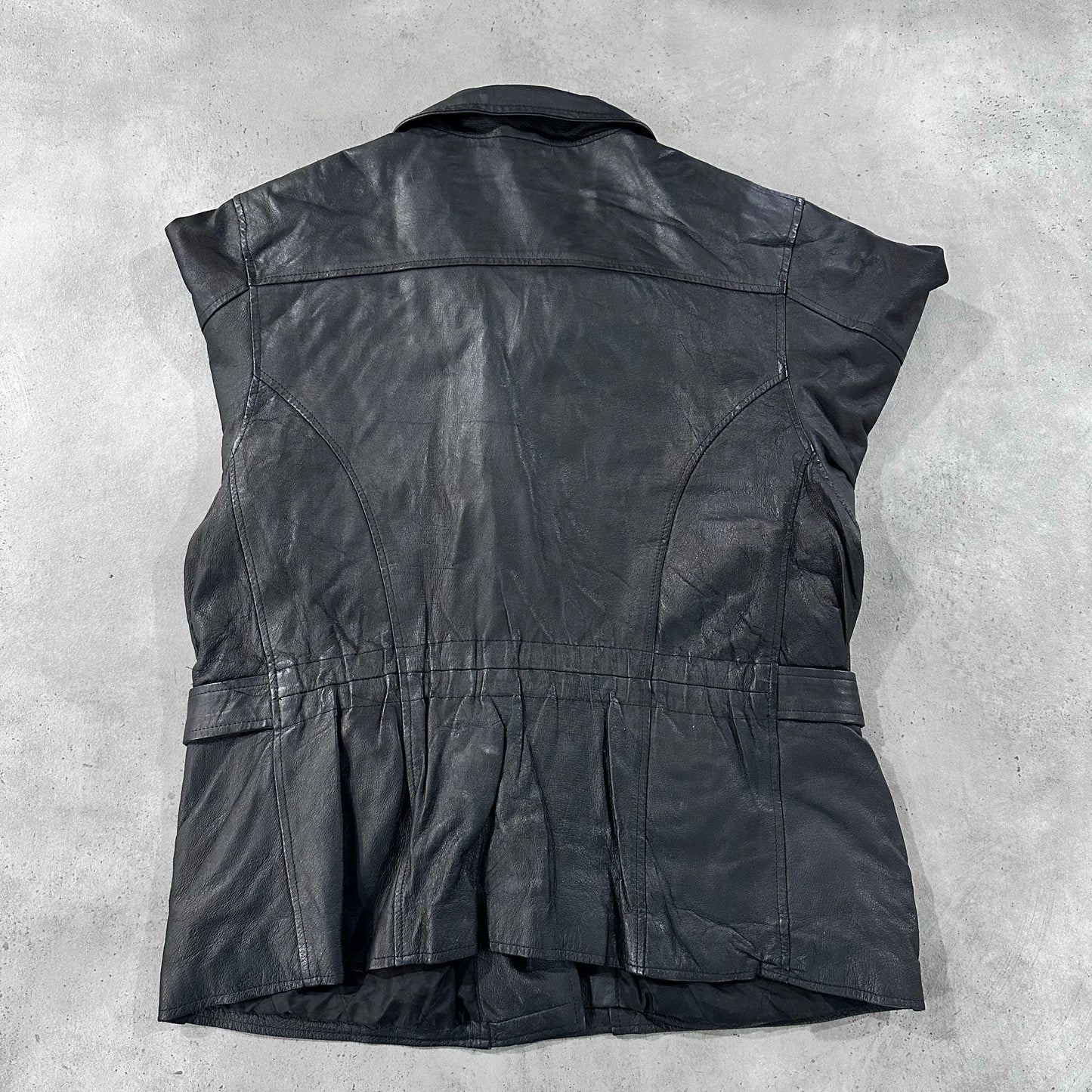 Vintage Retro Mid-Length Leather Jackets