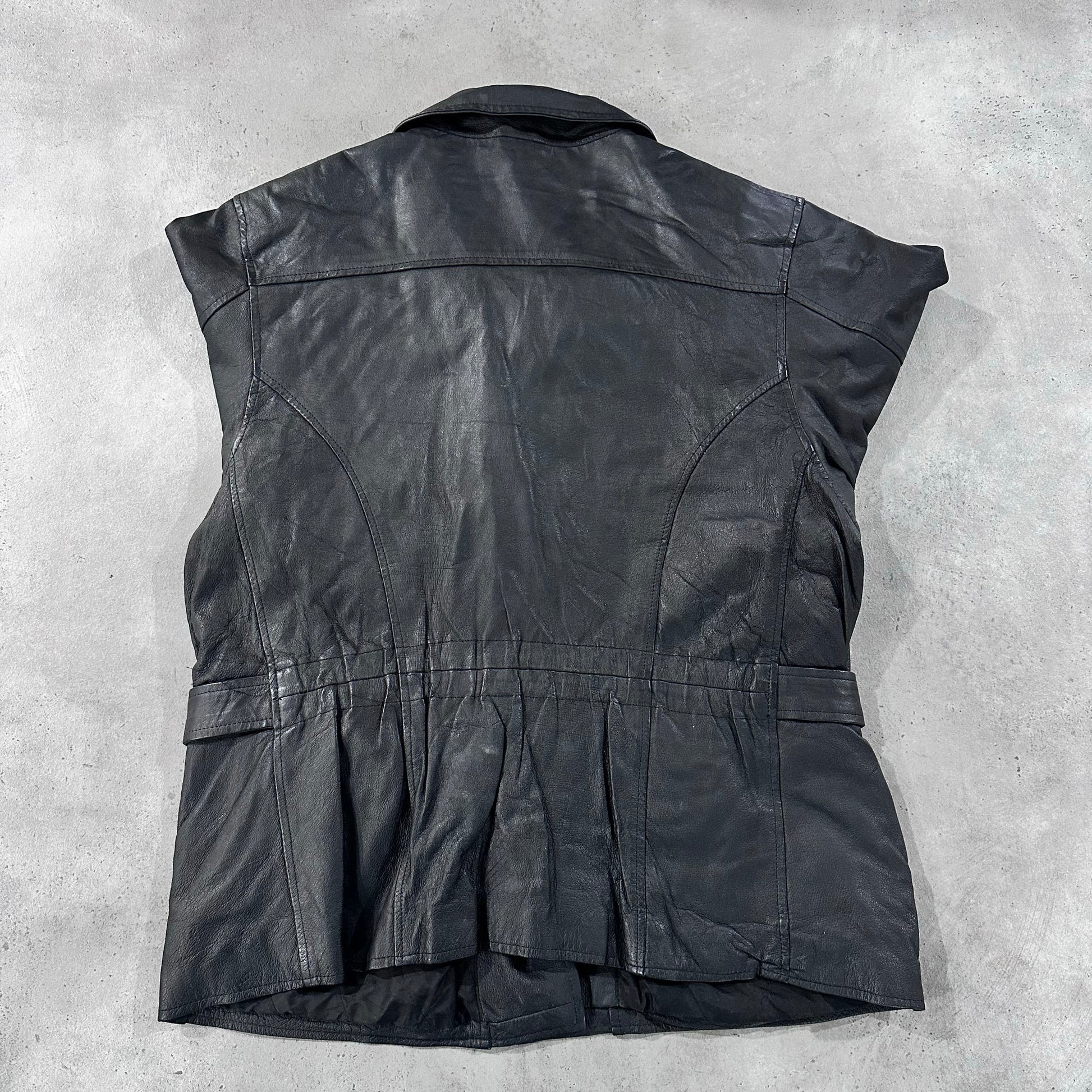 Vintage Retro Mid-Length Leather Jackets