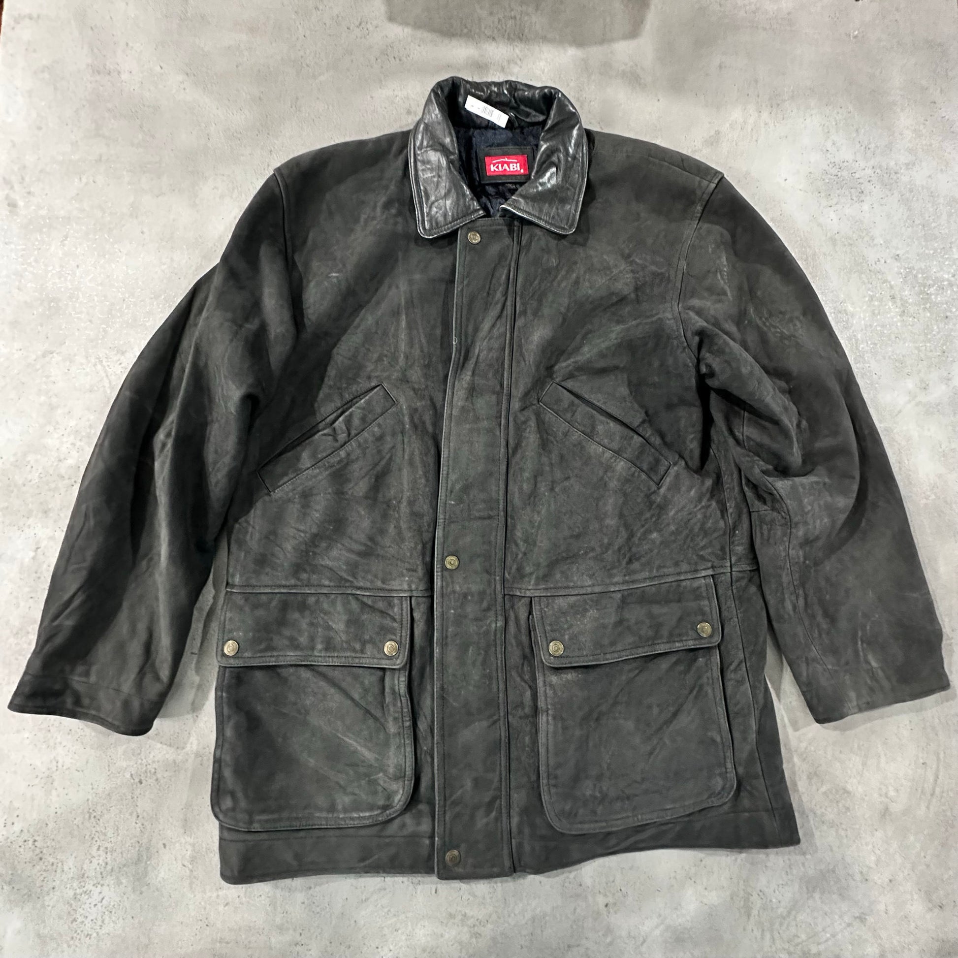Vintage Retro Mid-Length Leather Jackets