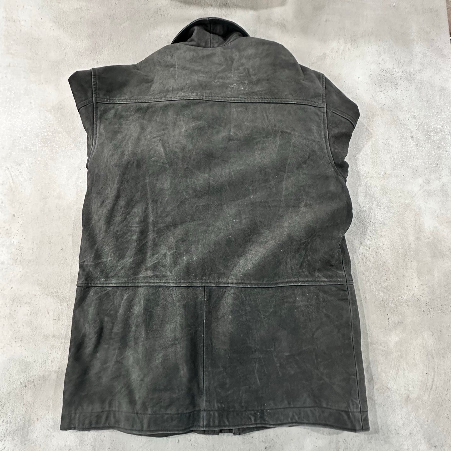Vintage Retro Mid-Length Leather Jackets