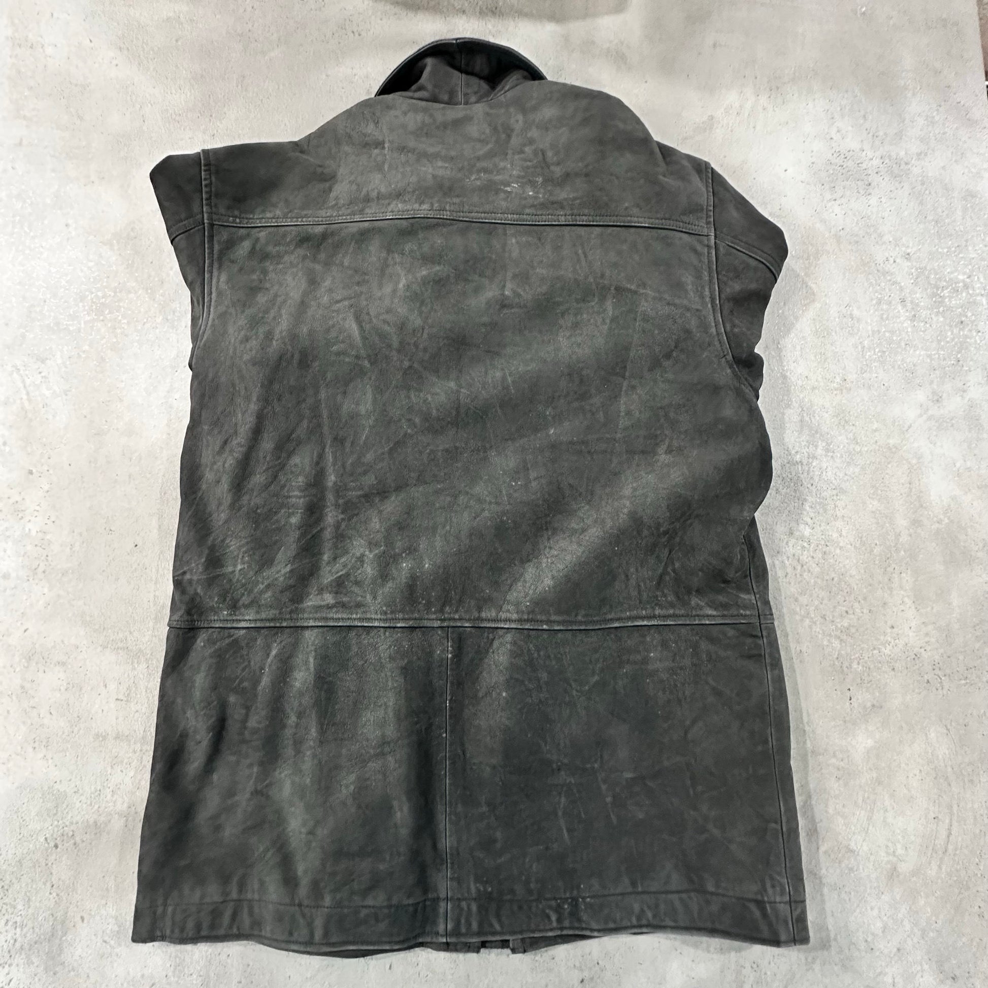 Vintage Retro Mid-Length Leather Jackets